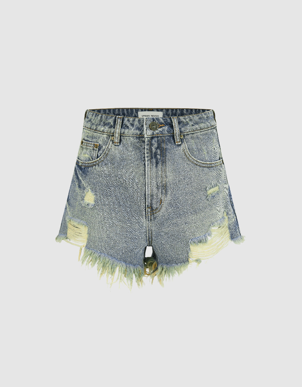 Raw Hem Denim Shorts