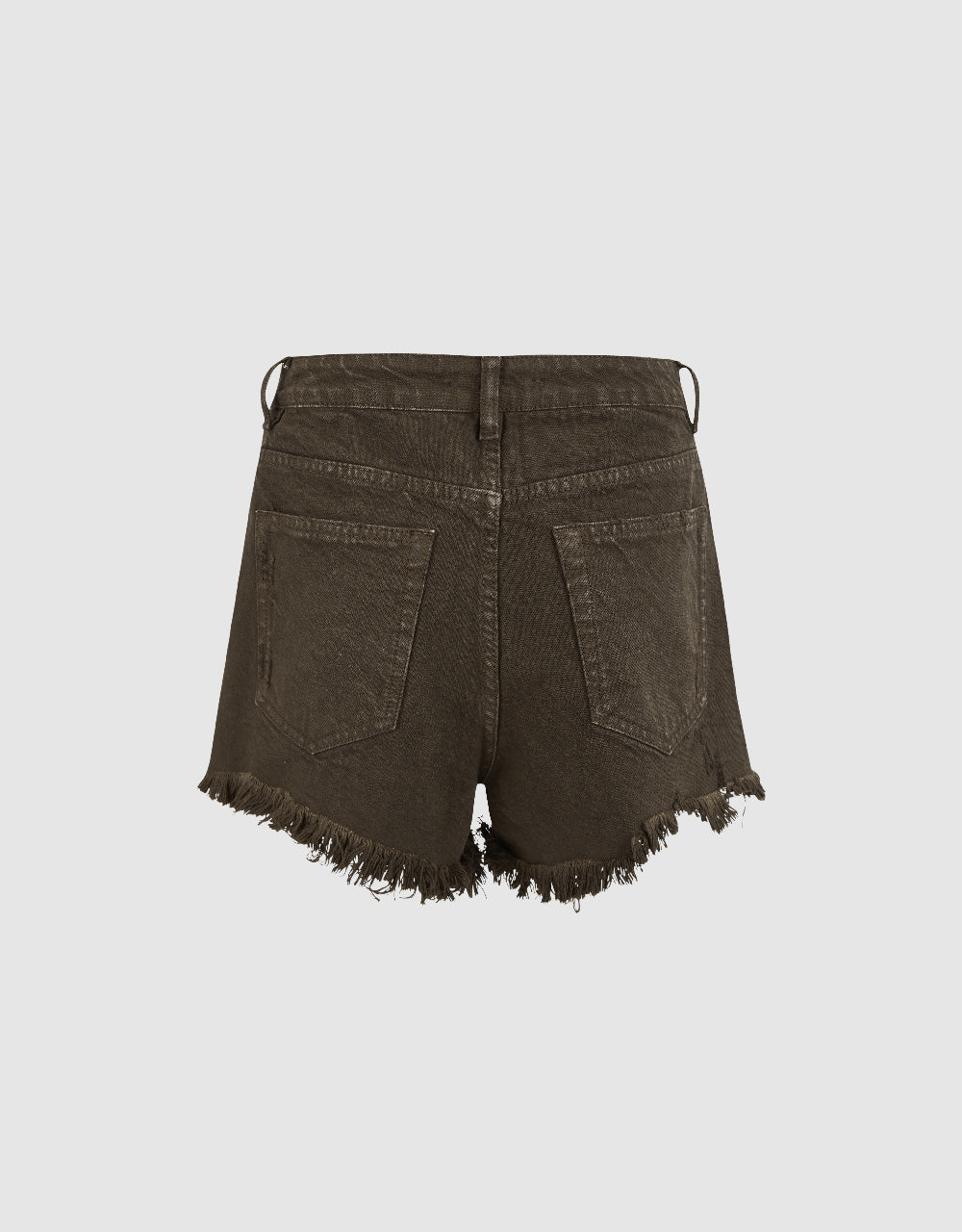 Raw Hem Denim Shorts