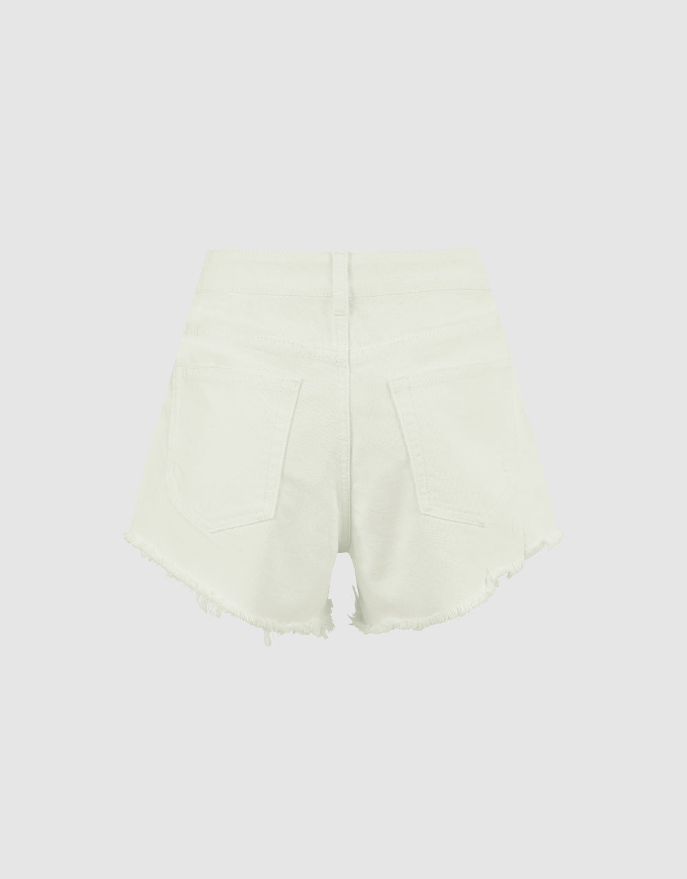 Raw Hem Denim Shorts