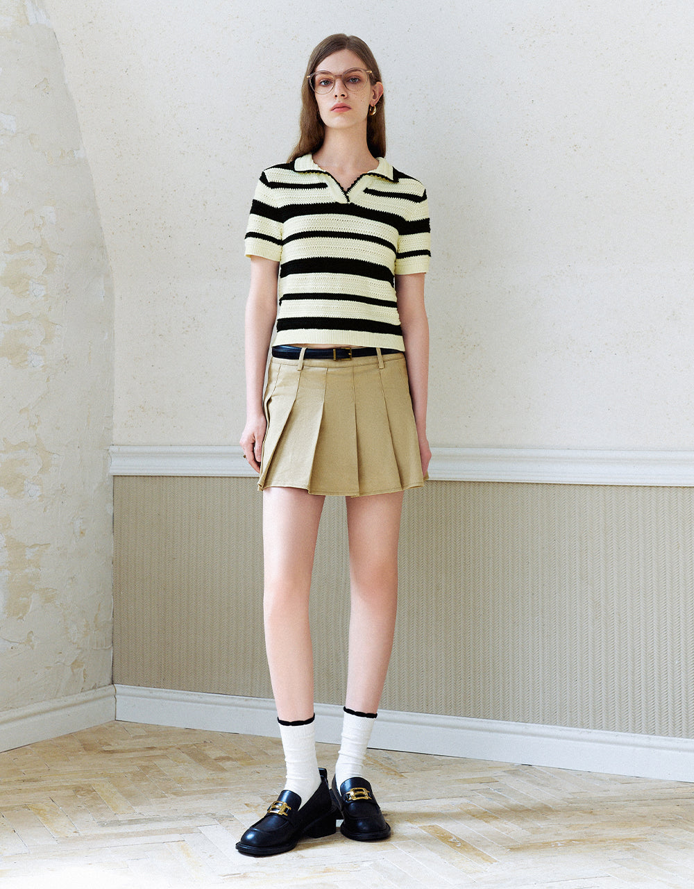 Striped Knitted T-Shirt