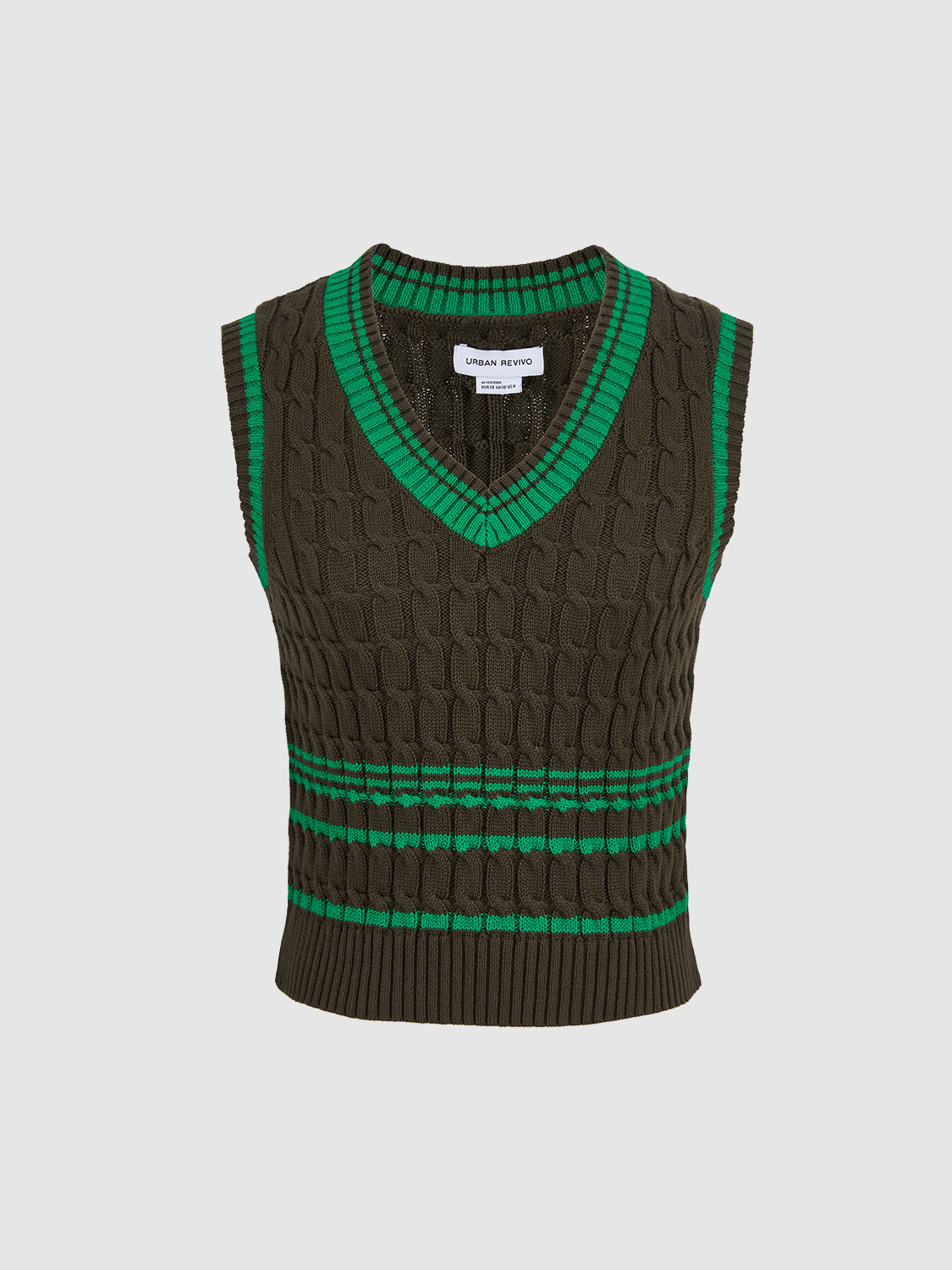 V Neck Knitted Tank Top