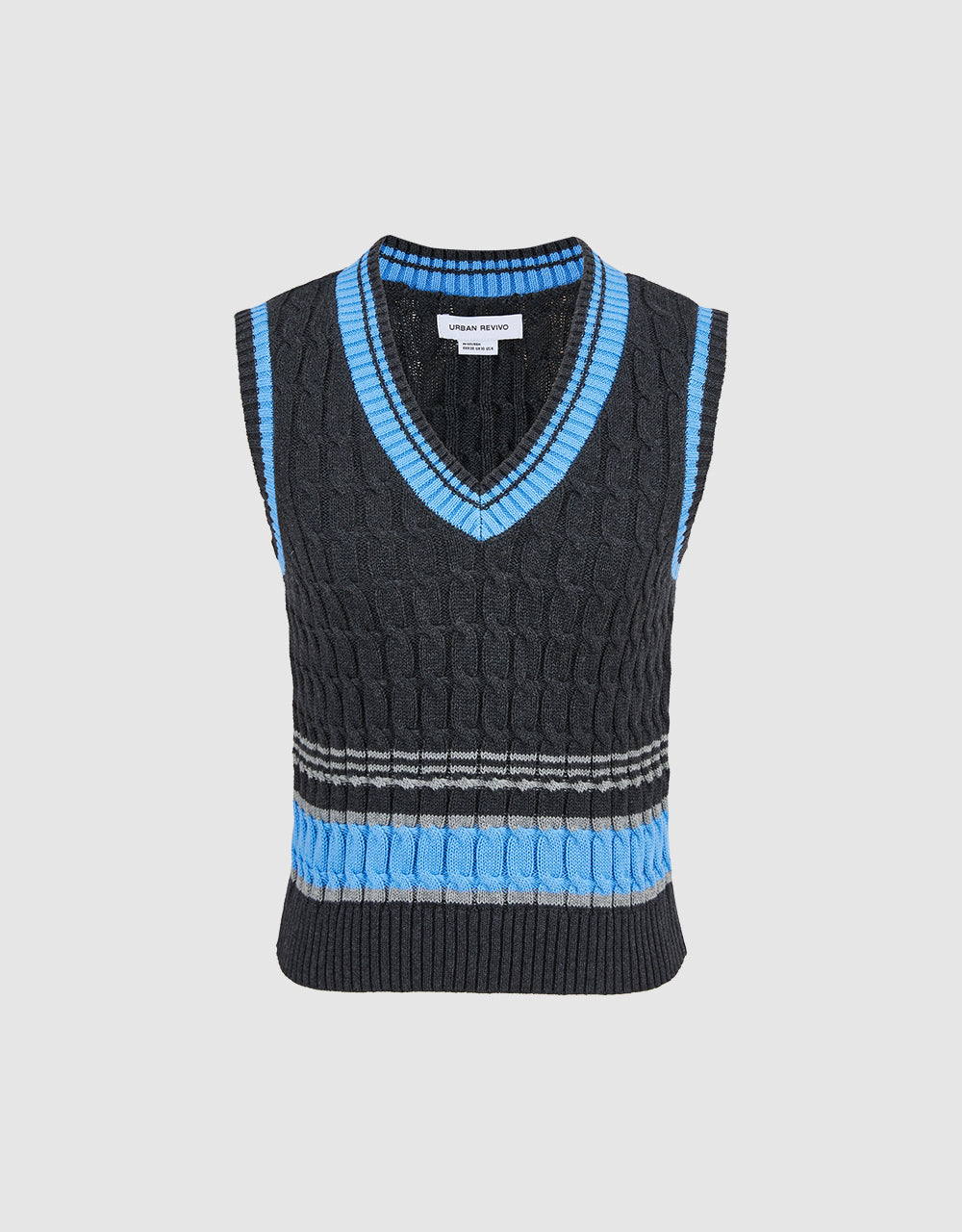 V Neck Knitted Tank Top