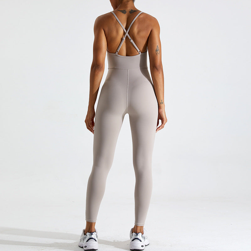 Cross Back Sculpt Jumpsuit