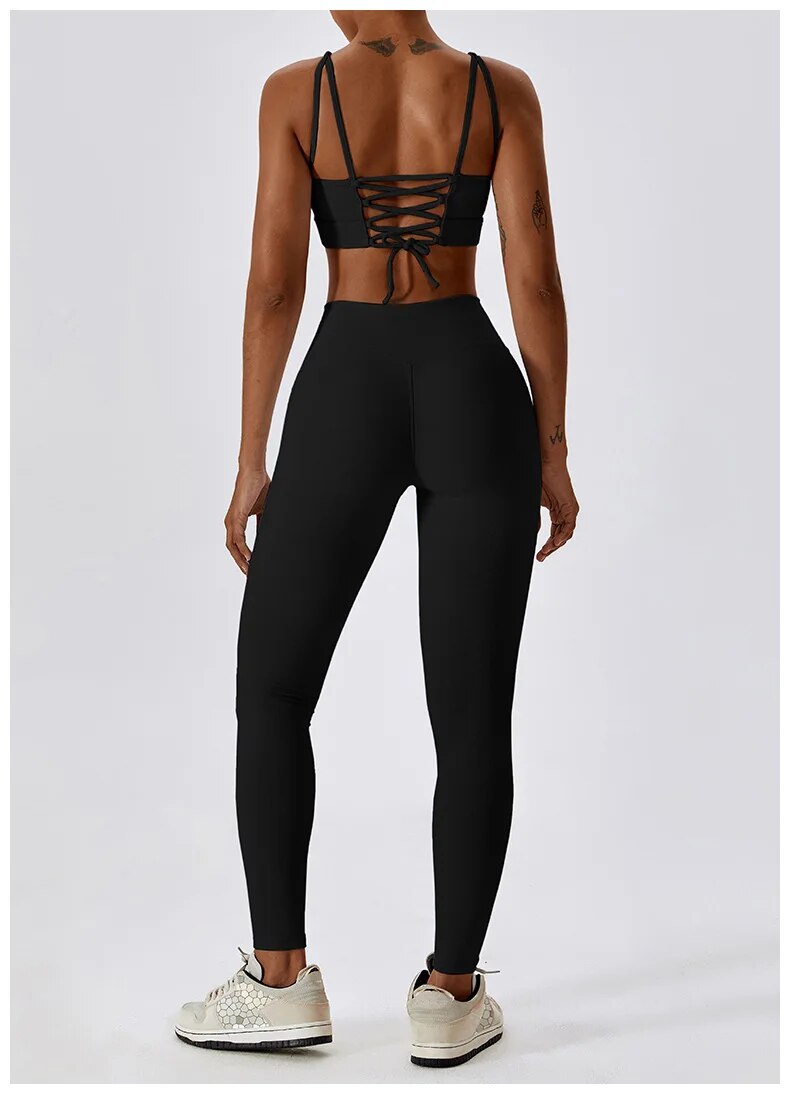 Micro Ribbed Corset Top & Leggings Set