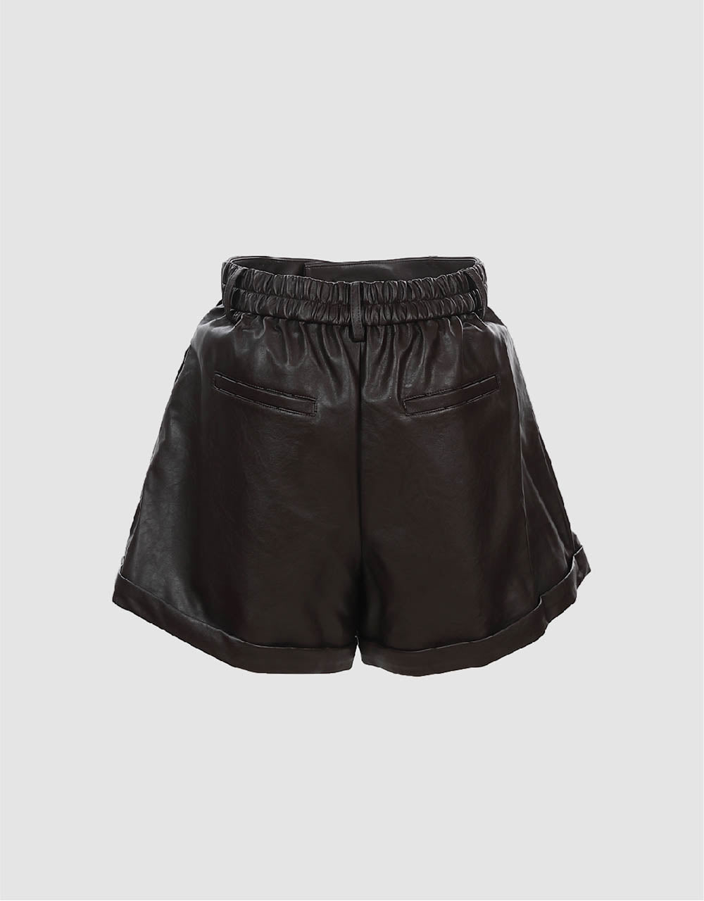 Vegan Leather Shorts