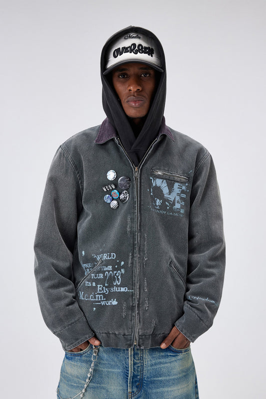 MEDM 워시드 워크웨어 재킷