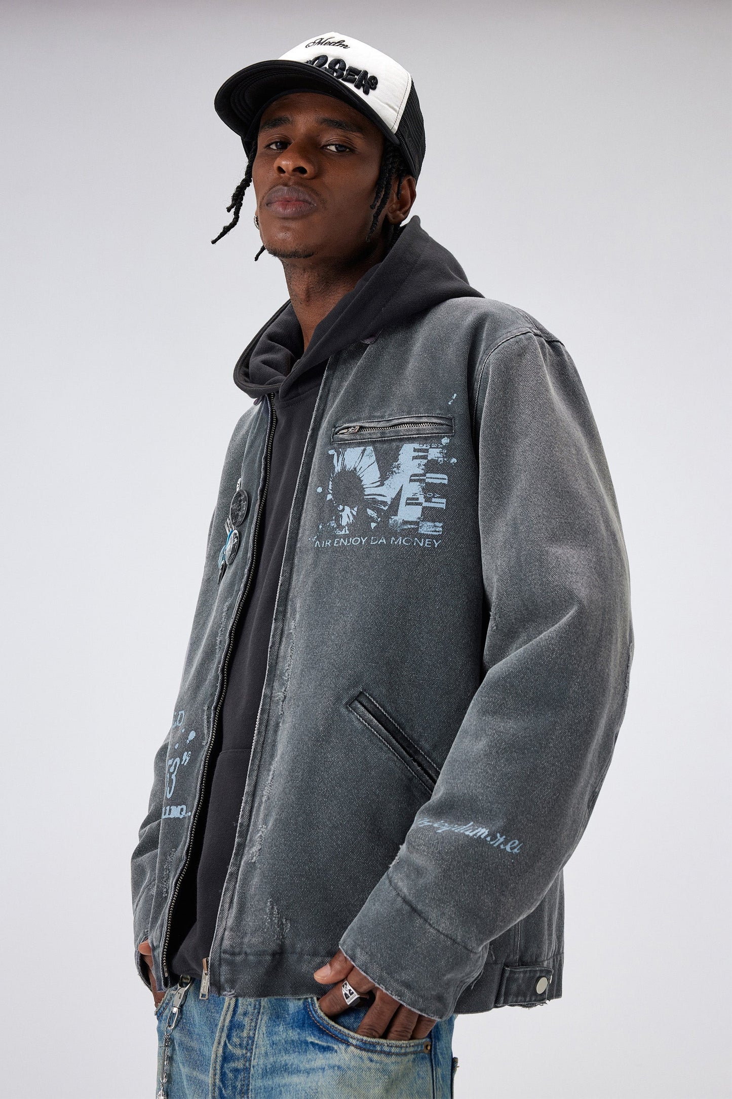 MEDM 워시드 워크웨어 재킷