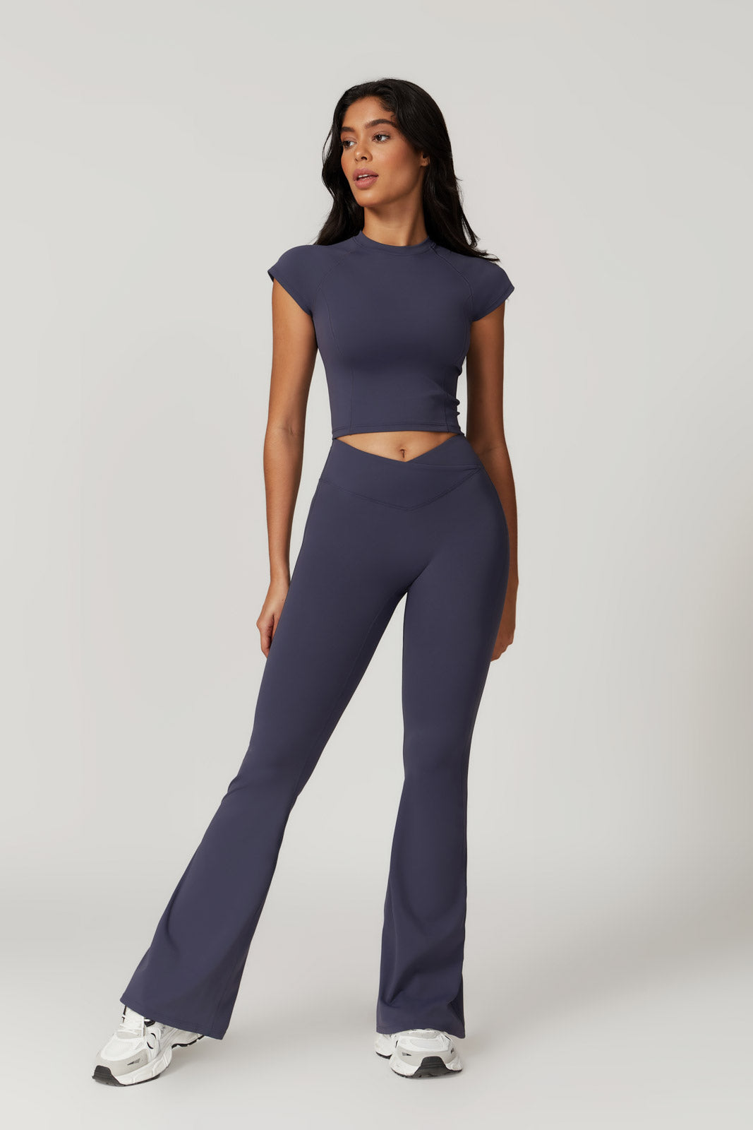 Zoe Top & Leggings Set - Navy