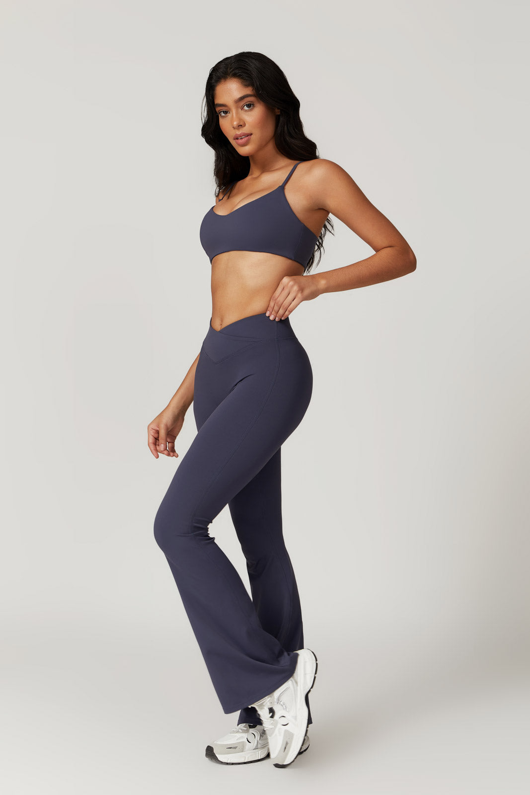 Zoe Sports Bra & Leggings Set - Navy