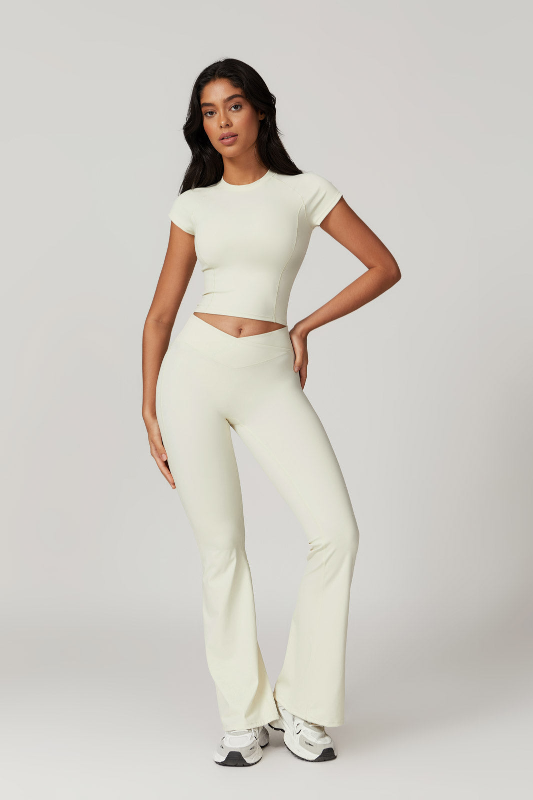 Zoe Top & Leggings Set - Cream