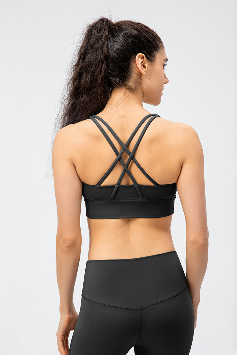 Strappy Back Sports Bra