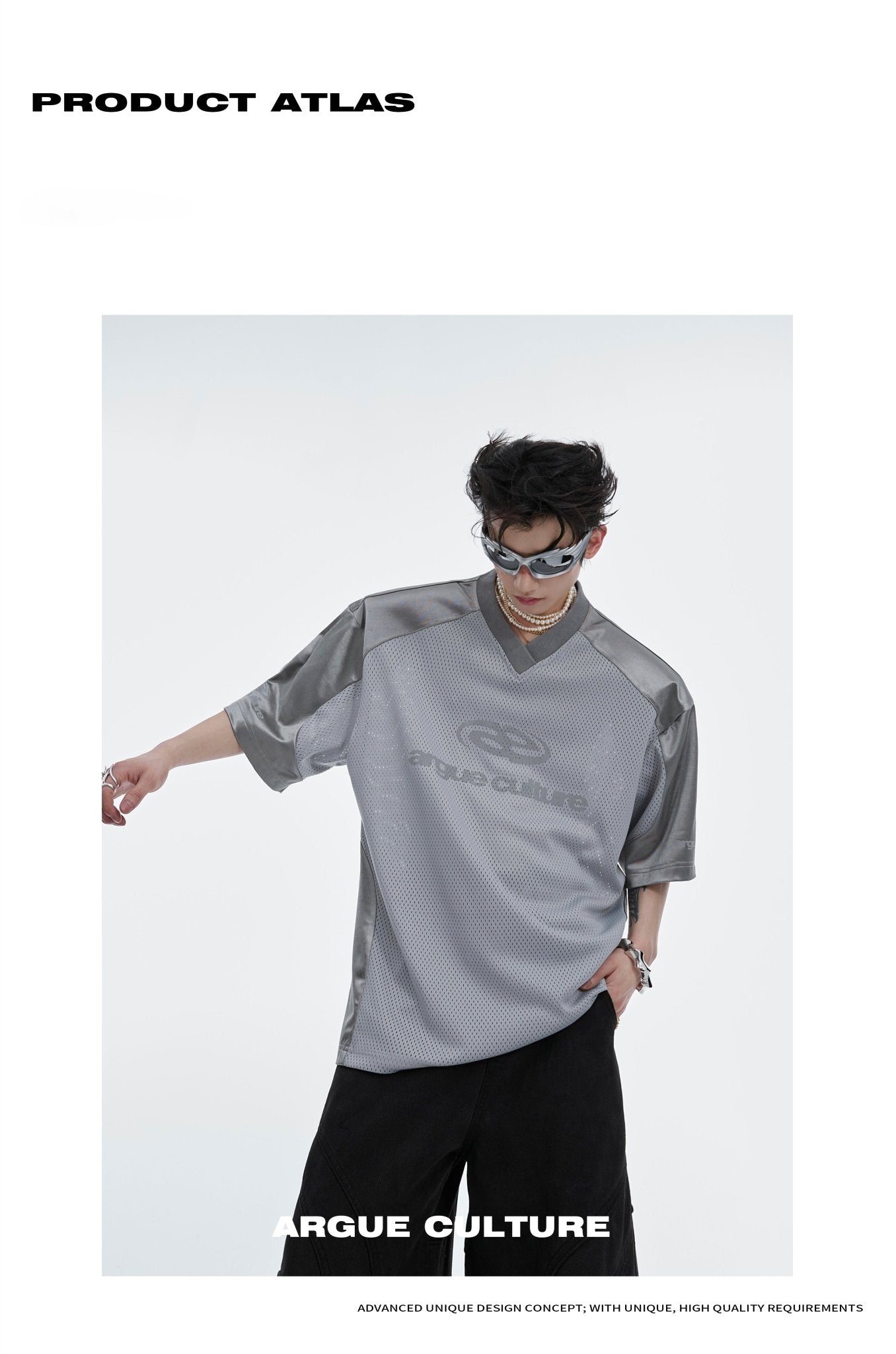 Avant-Garde Reflective Deconstructed Loose Fit Unisex T-Shirt