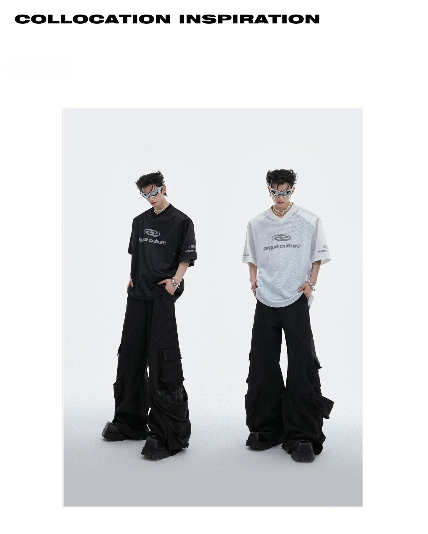 Avant-Garde Reflective Deconstructed Loose Fit Unisex T-Shirt