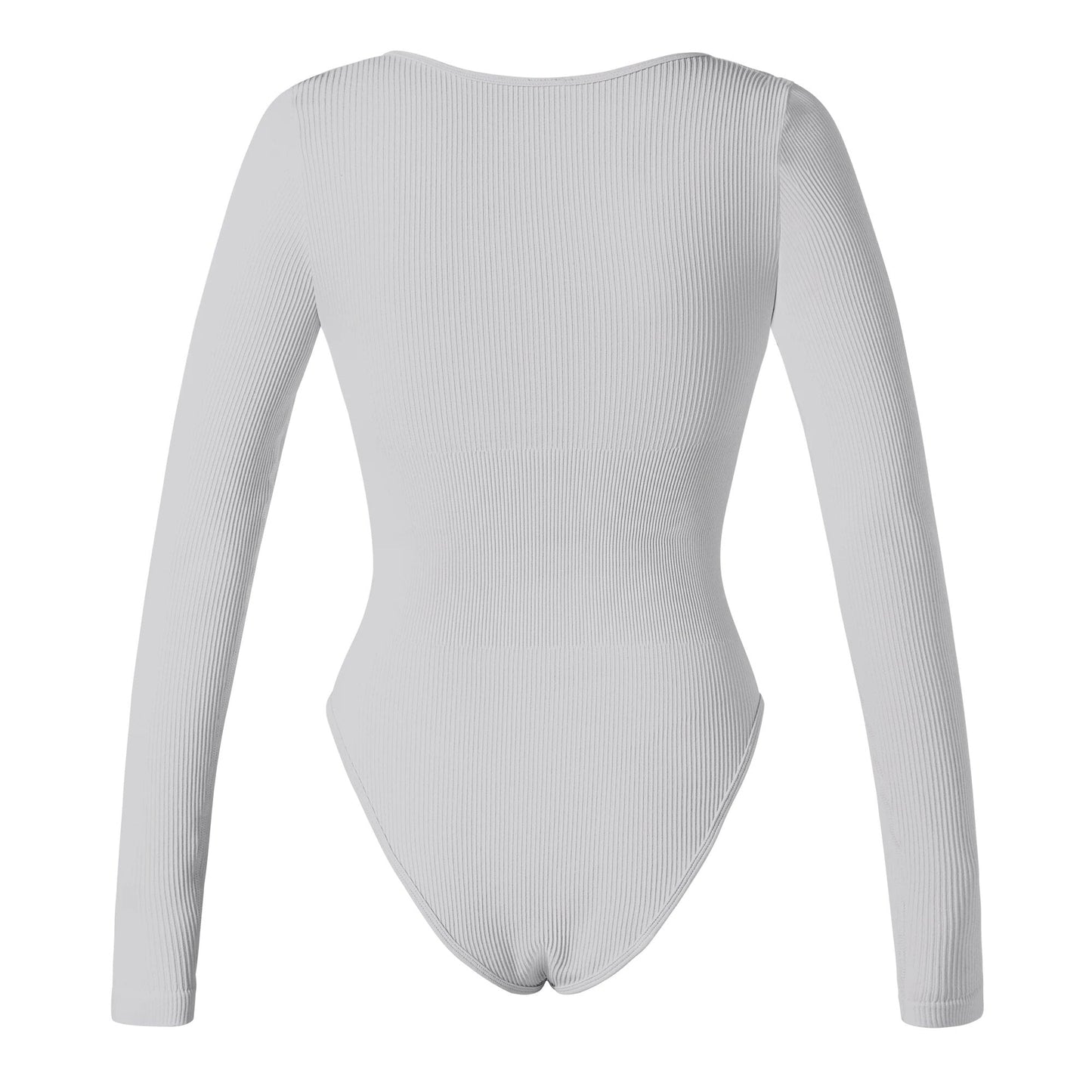 V Cut Long Sleeve Bodysuit