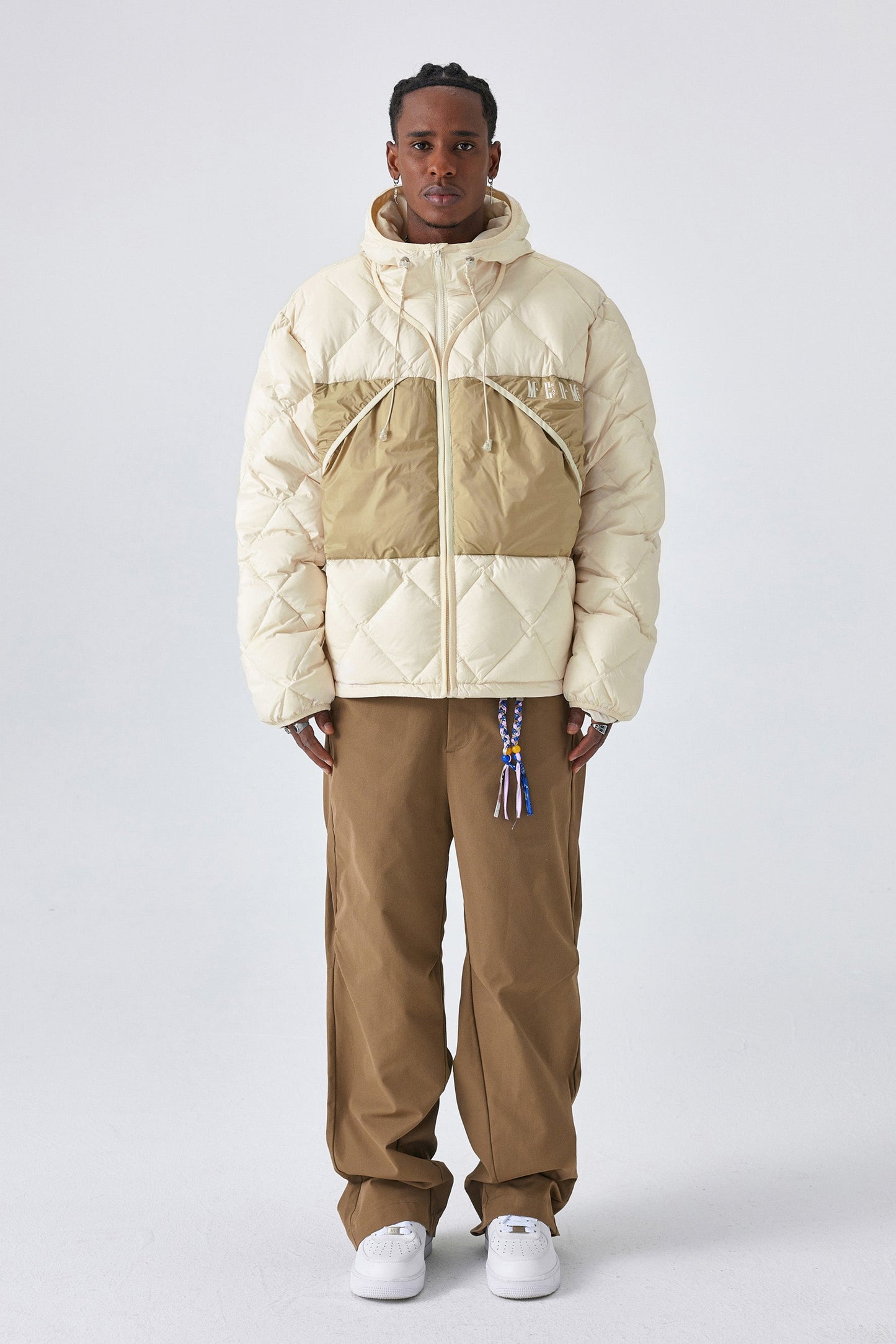 MEDM 퀼티드 후드 재킷