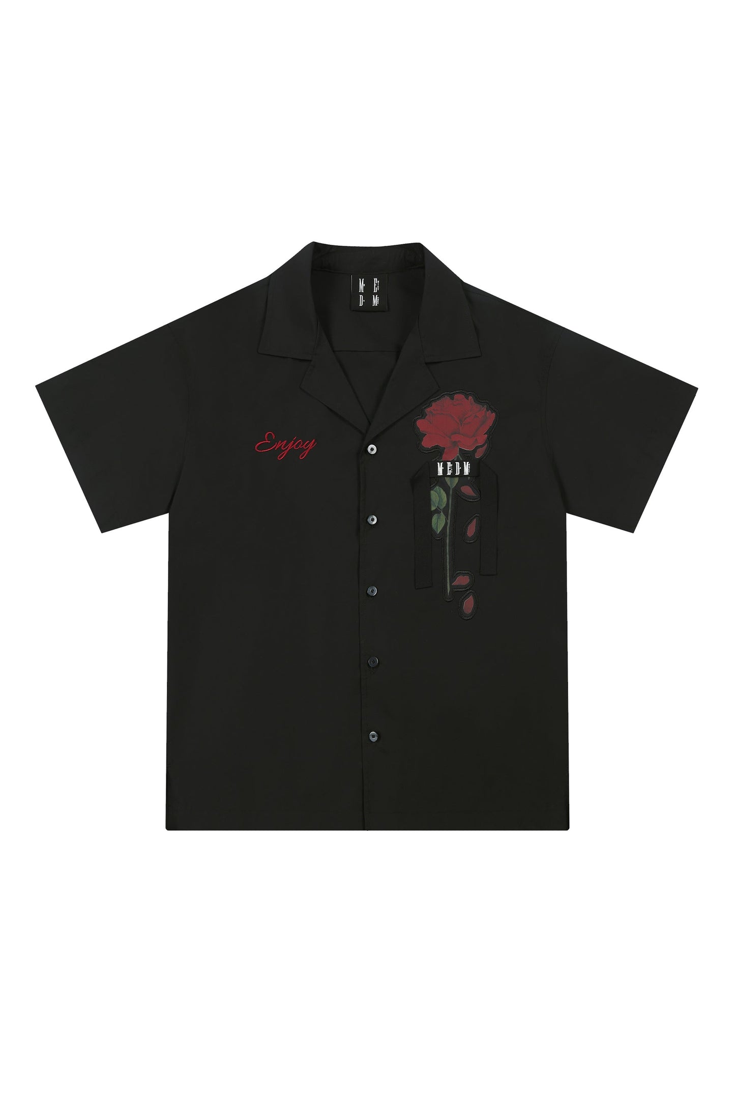 MEDM 로즈 패치 셔츠