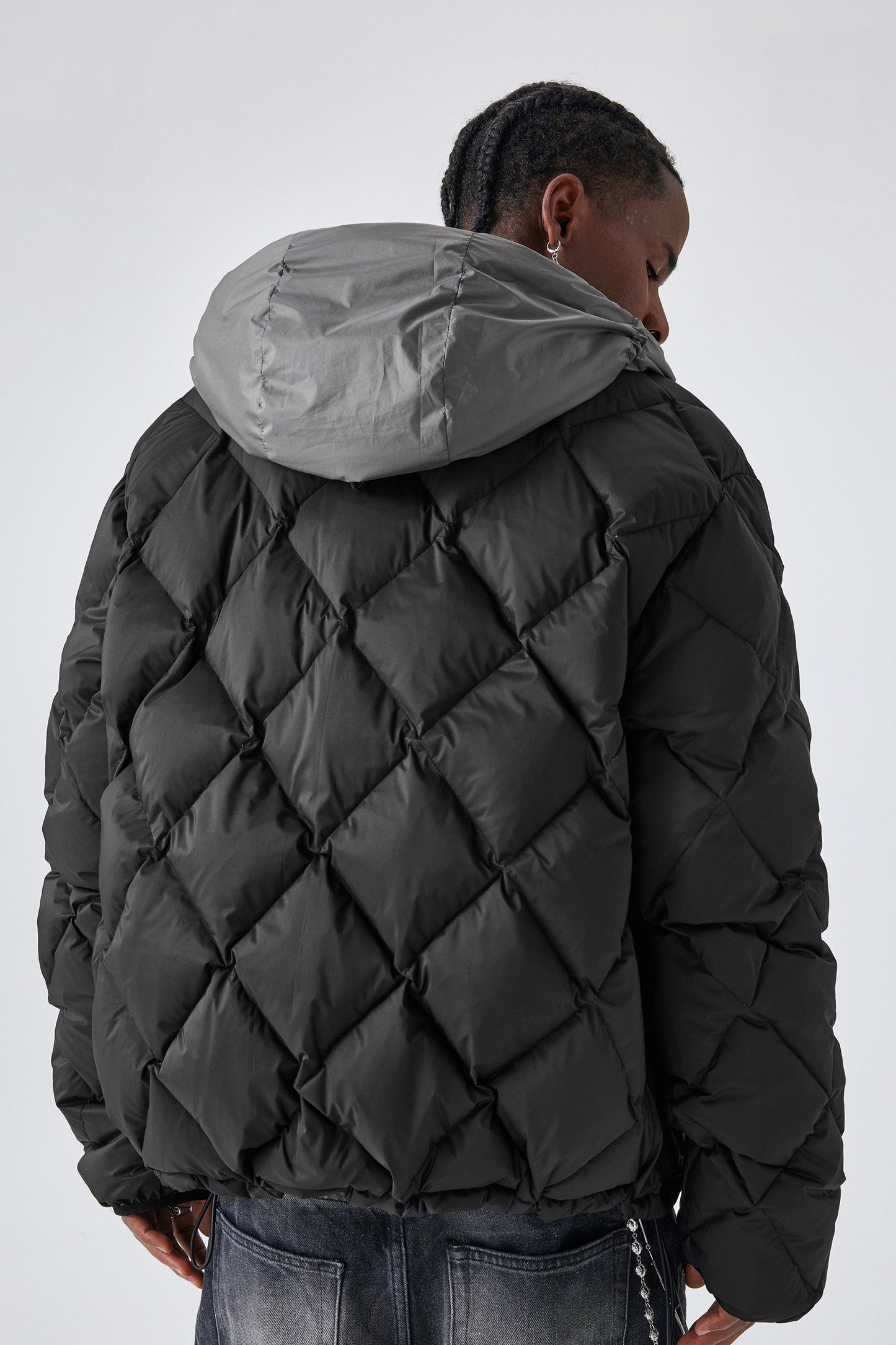 MEDM 퀼티드 후드 재킷