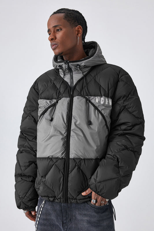 MEDM 퀼티드 후드 재킷