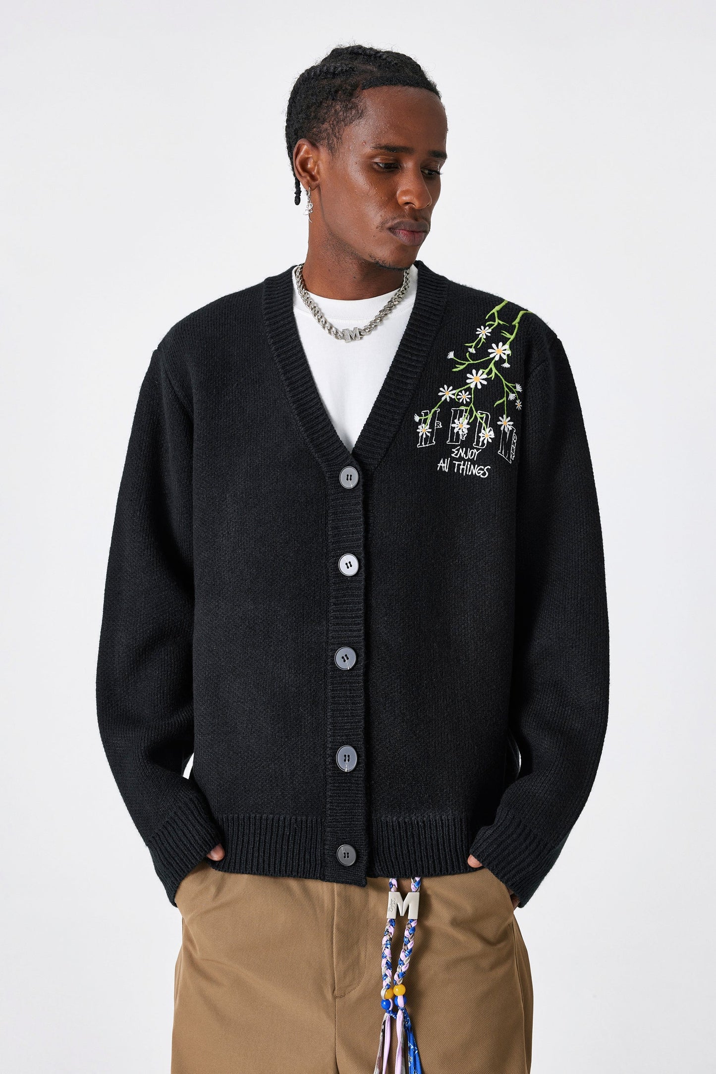 MEDM 자수 카디건