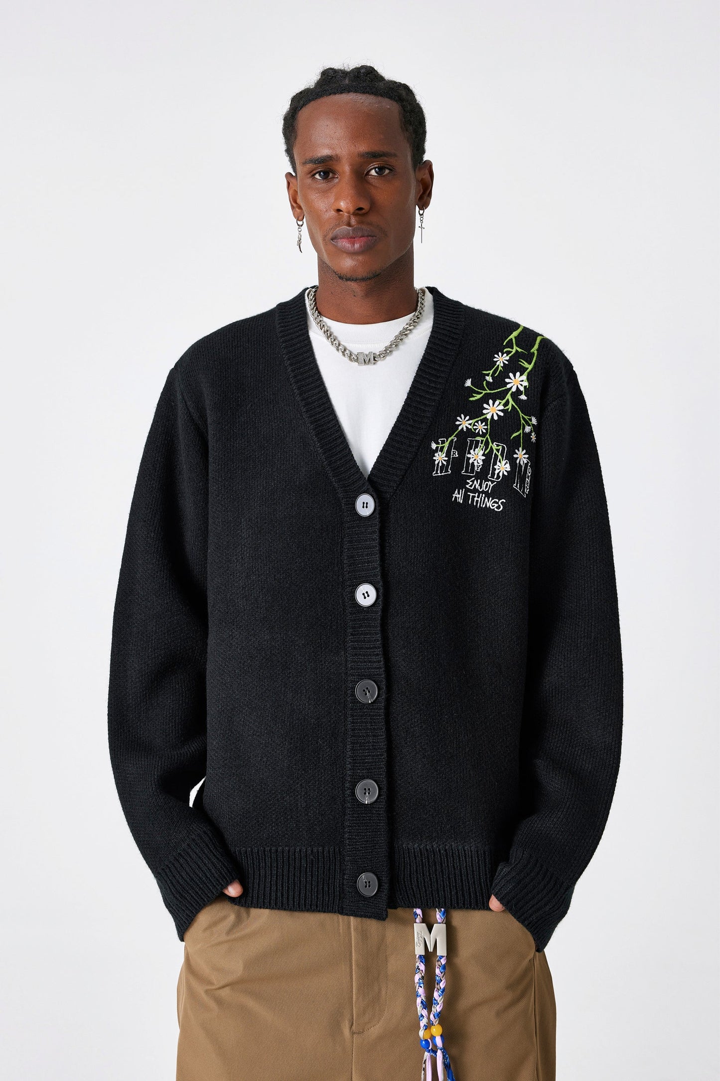 MEDM 자수 카디건