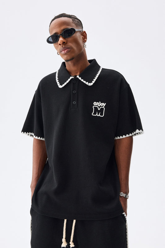 MEDM 와플 폴로 셔츠