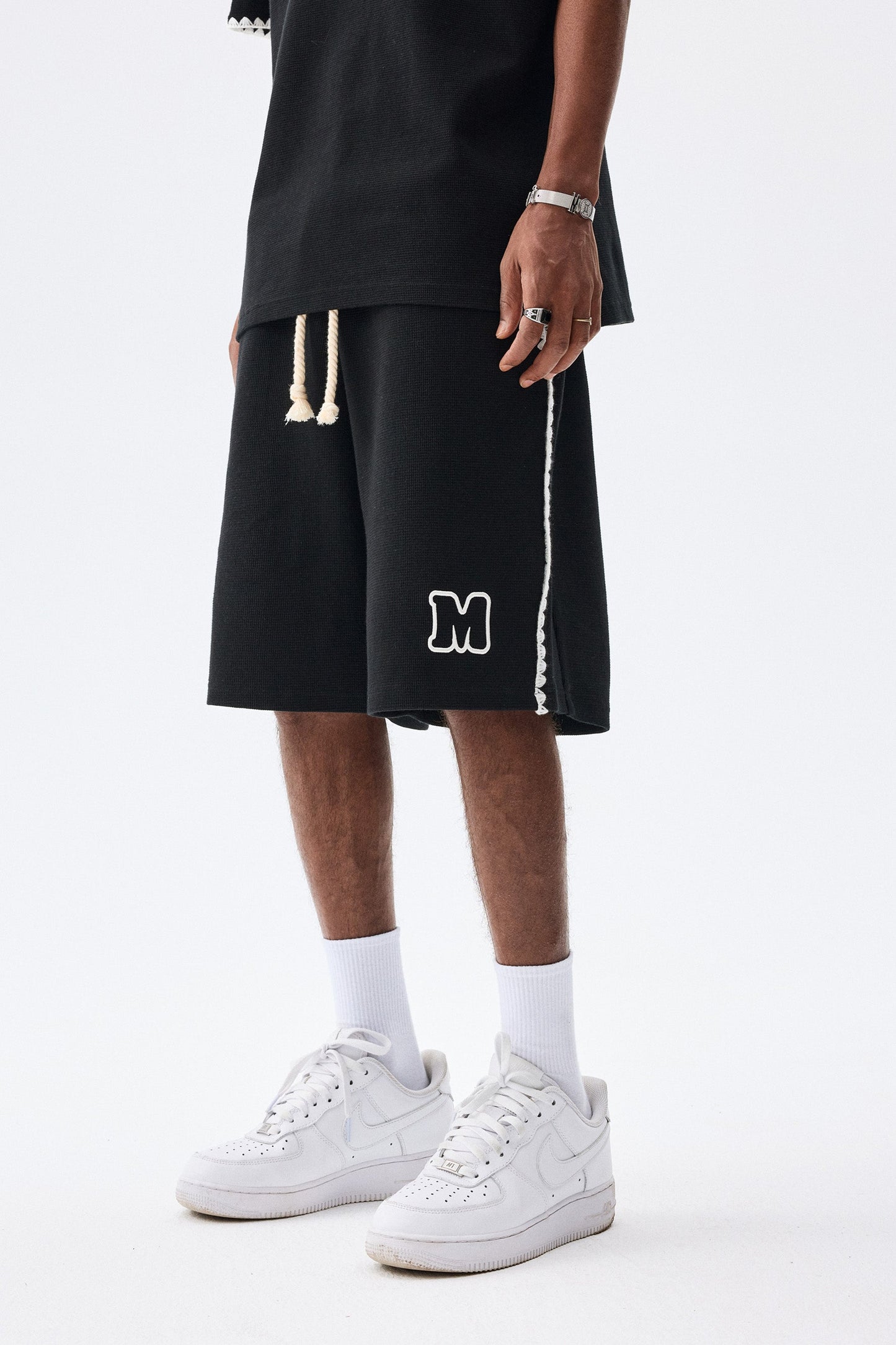 MEDM 와플 드로스트링 쇼츠