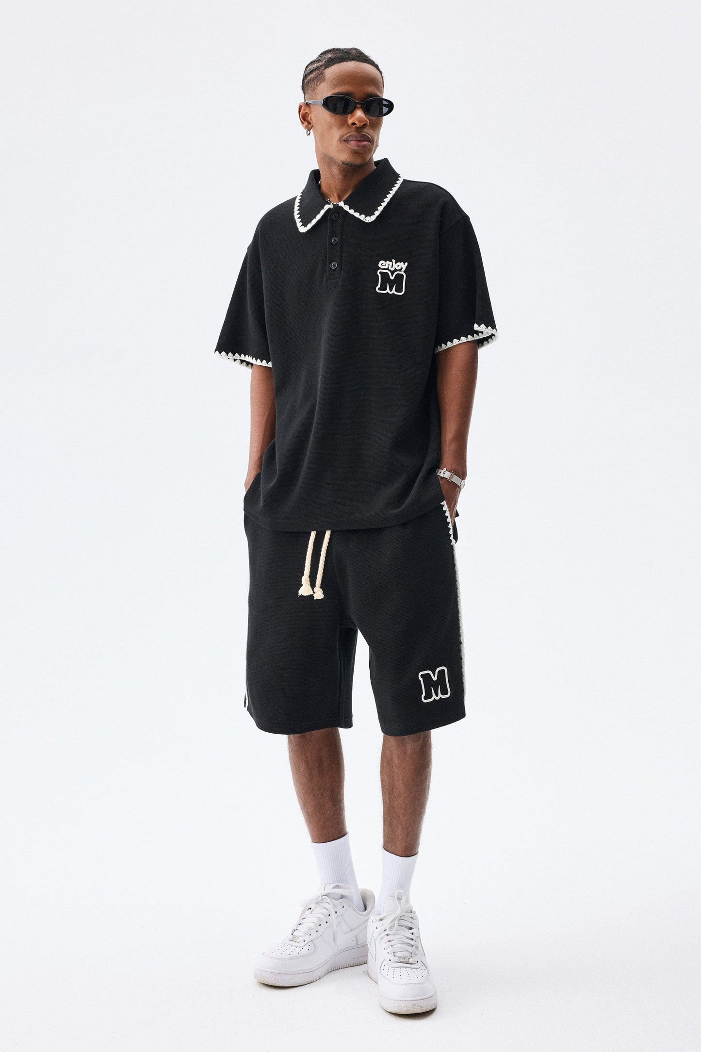 MEDM 와플 드로스트링 쇼츠