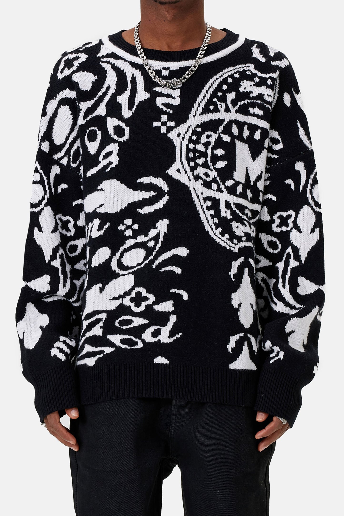 MEDM 캐슈 플라워 스웨터