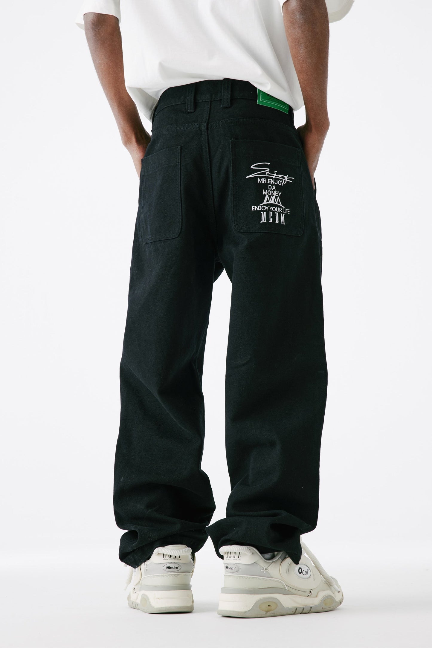 MEDM 루즈 스트레이트 레그 팬츠
