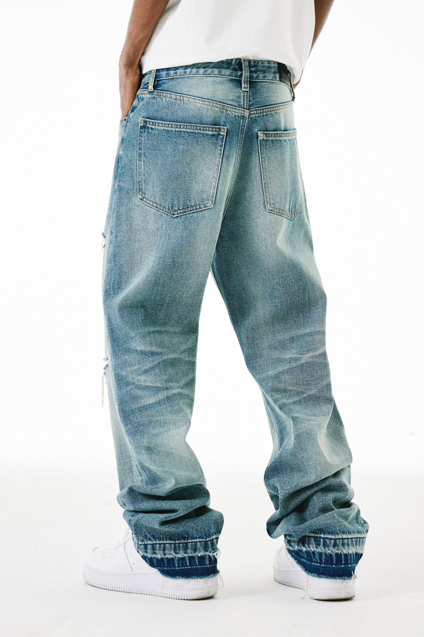 MEDM 워시드 디스트레스드 진