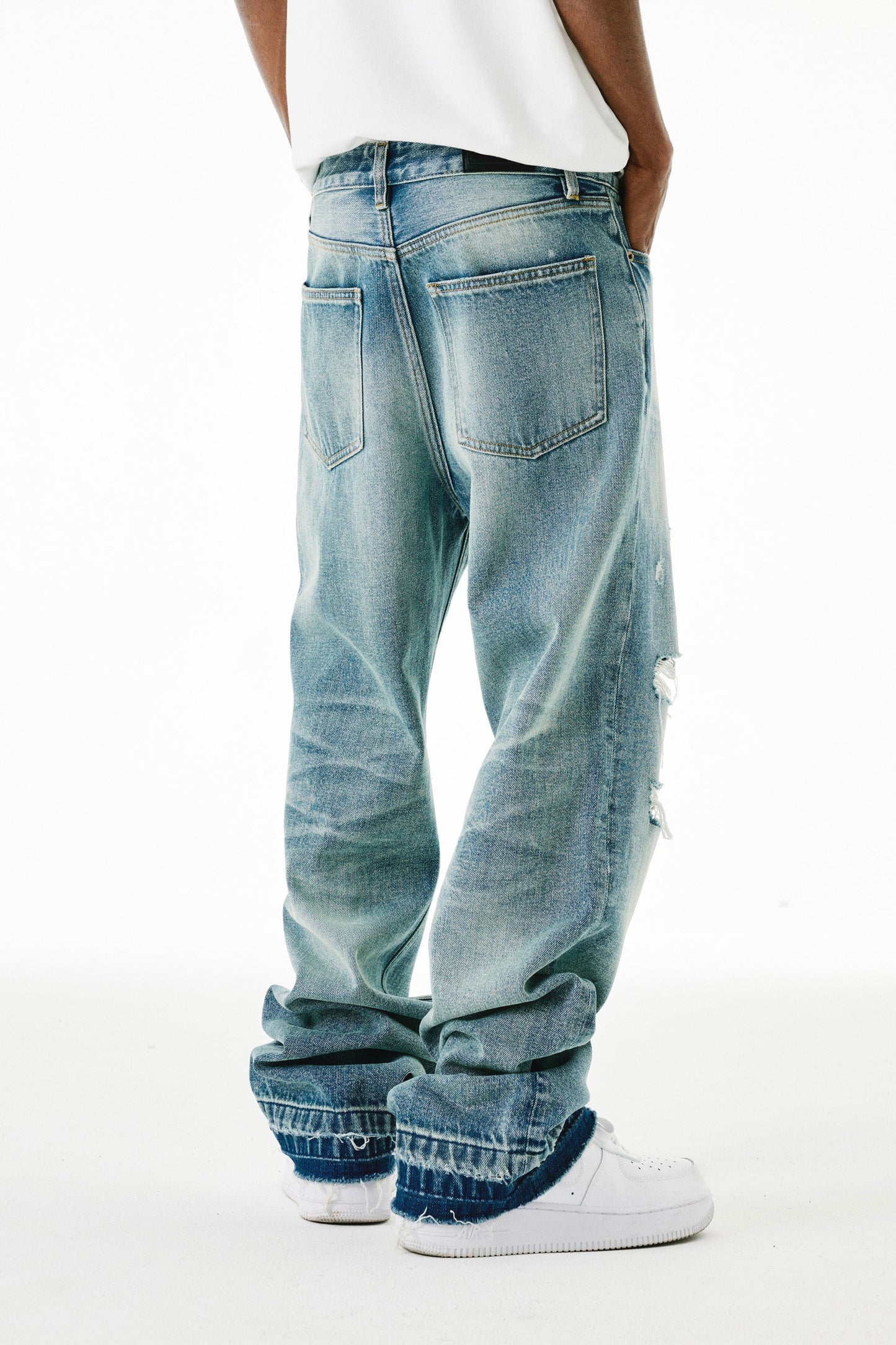 MEDM 워시드 디스트레스드 진