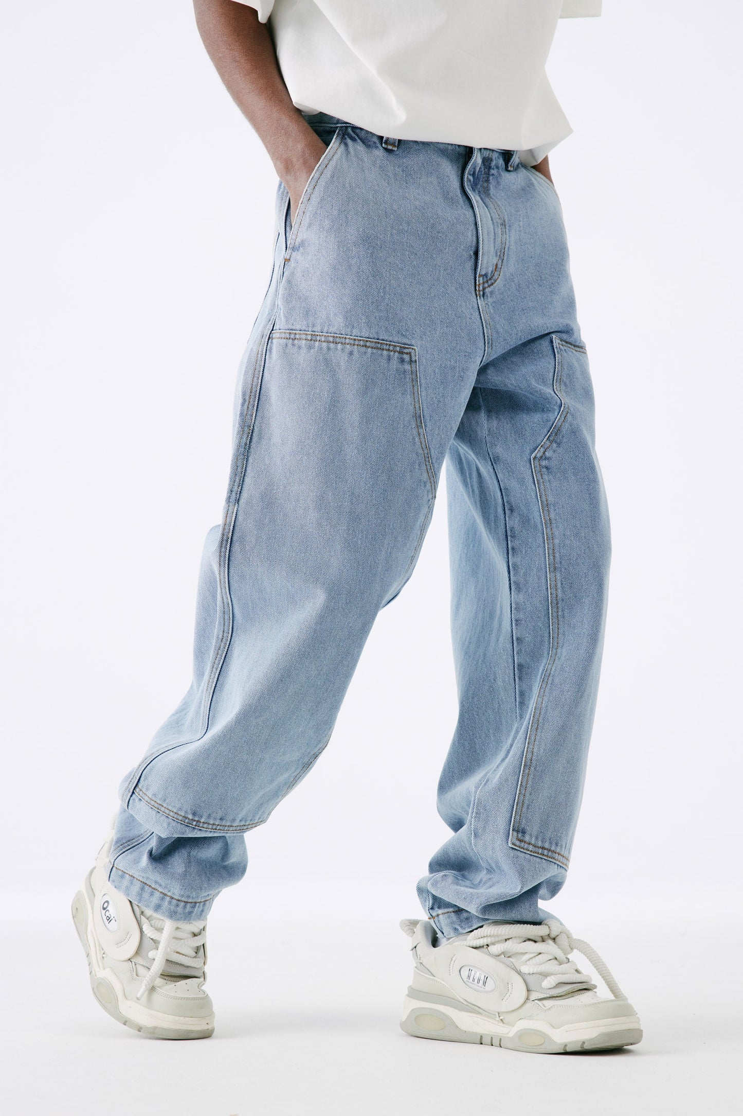 MEDM 루즈 스트레이트 레그 팬츠