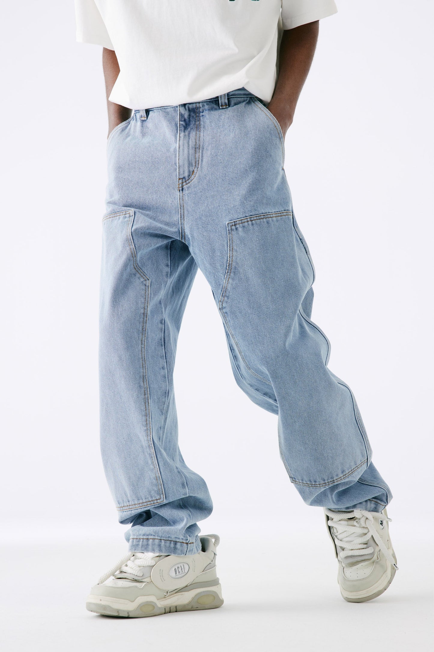 MEDM 루즈 스트레이트 레그 팬츠