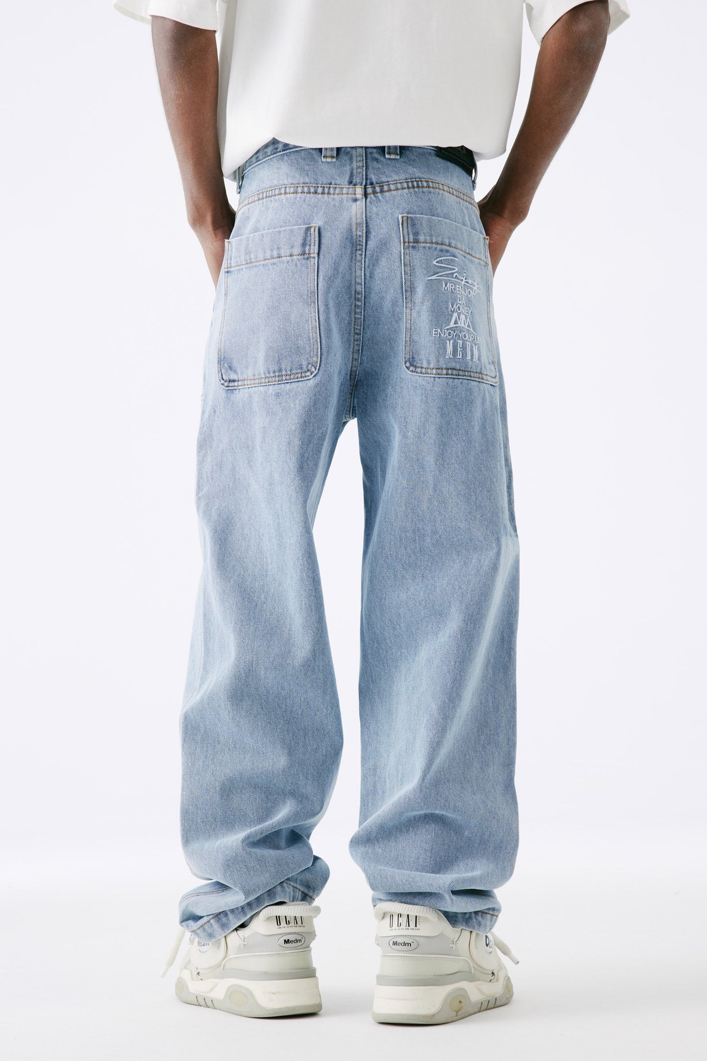 MEDM 루즈 스트레이트 레그 팬츠