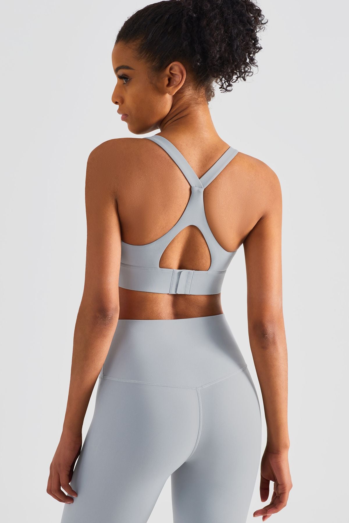 Racerback Adjustable Buckles Sports Bra