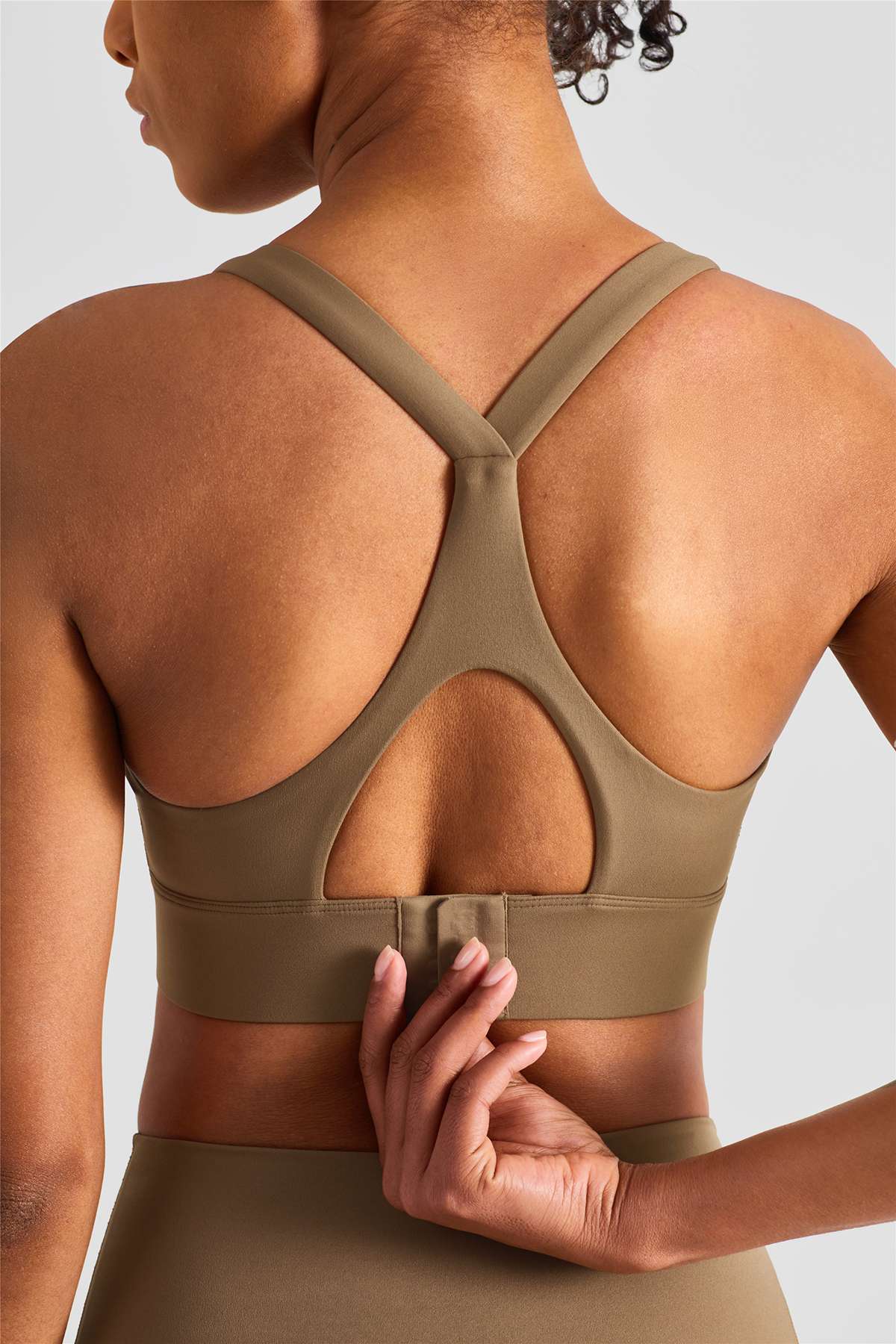 Racerback Adjustable Buckles Sports Bra