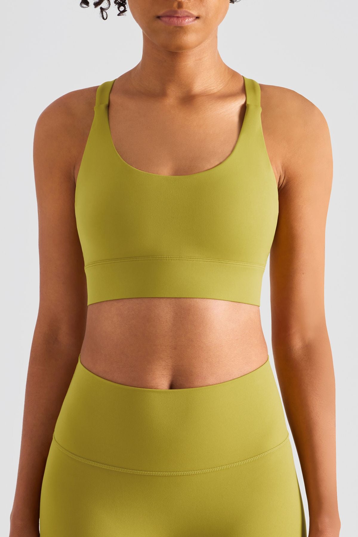 Racerback Adjustable Buckles Sports Bra