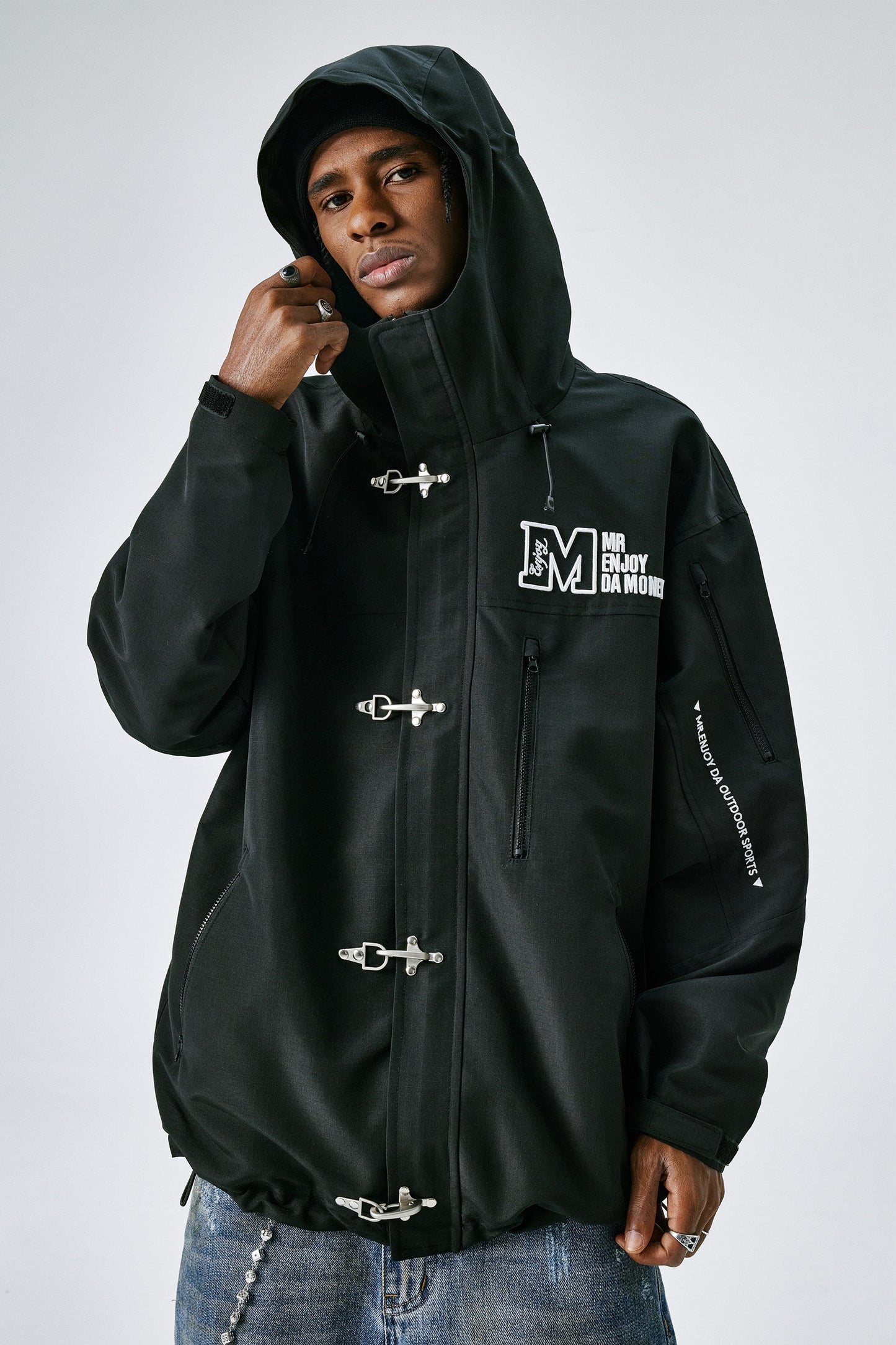 MEDM 후드 버클 재킷