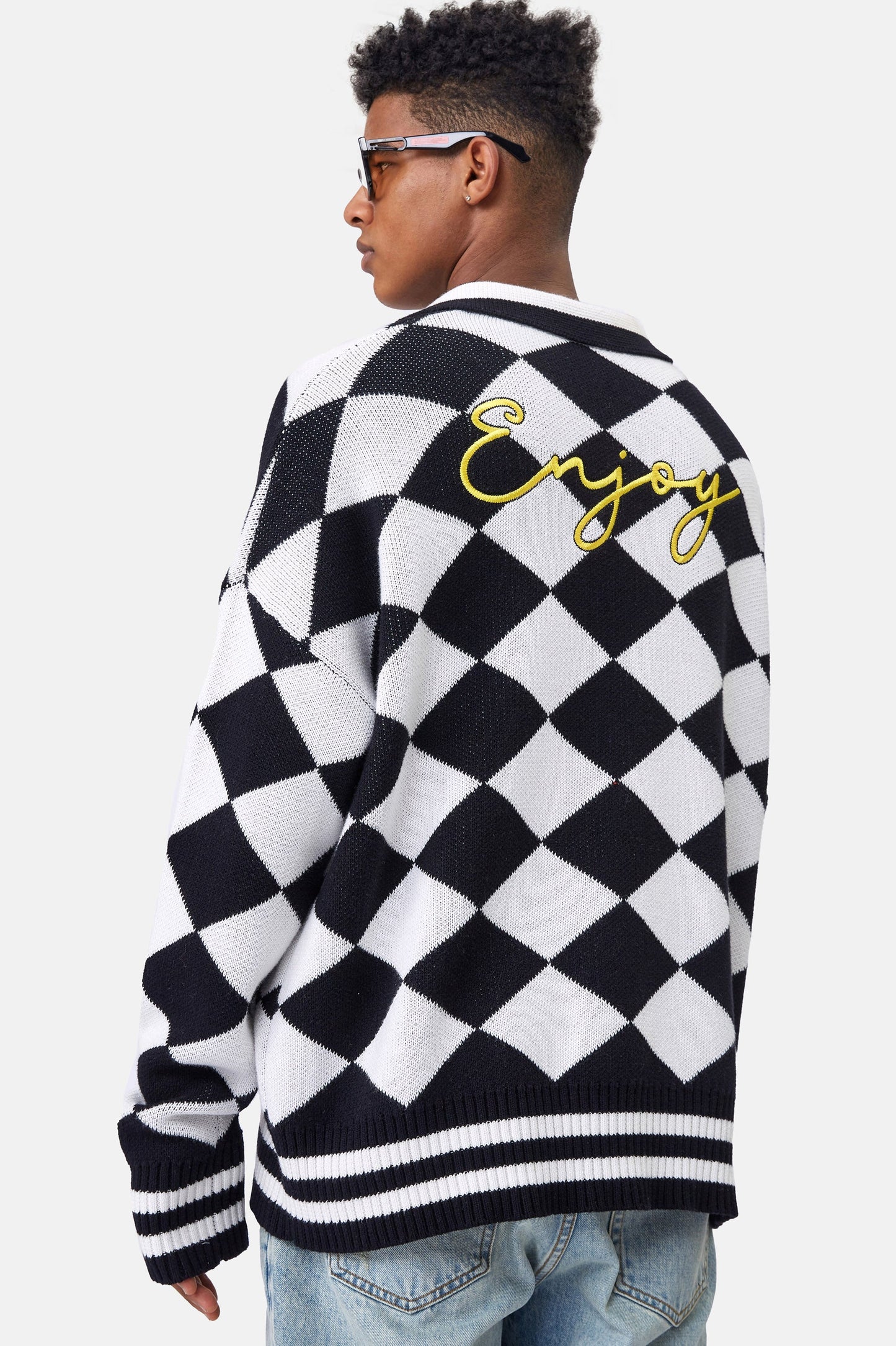 MEDM 다이아몬드 폴로 셔츠