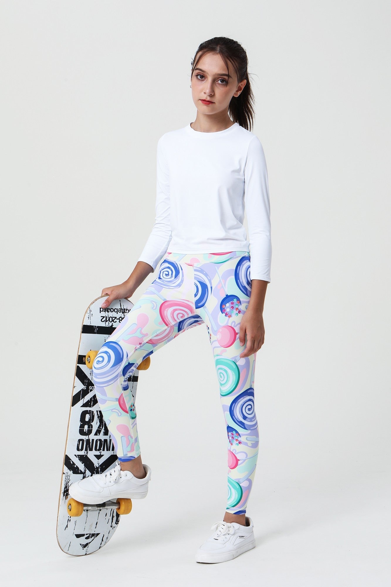 Colorful Patterns Little Yogi Leggings