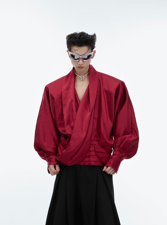 Liquid Texture V-neck Design