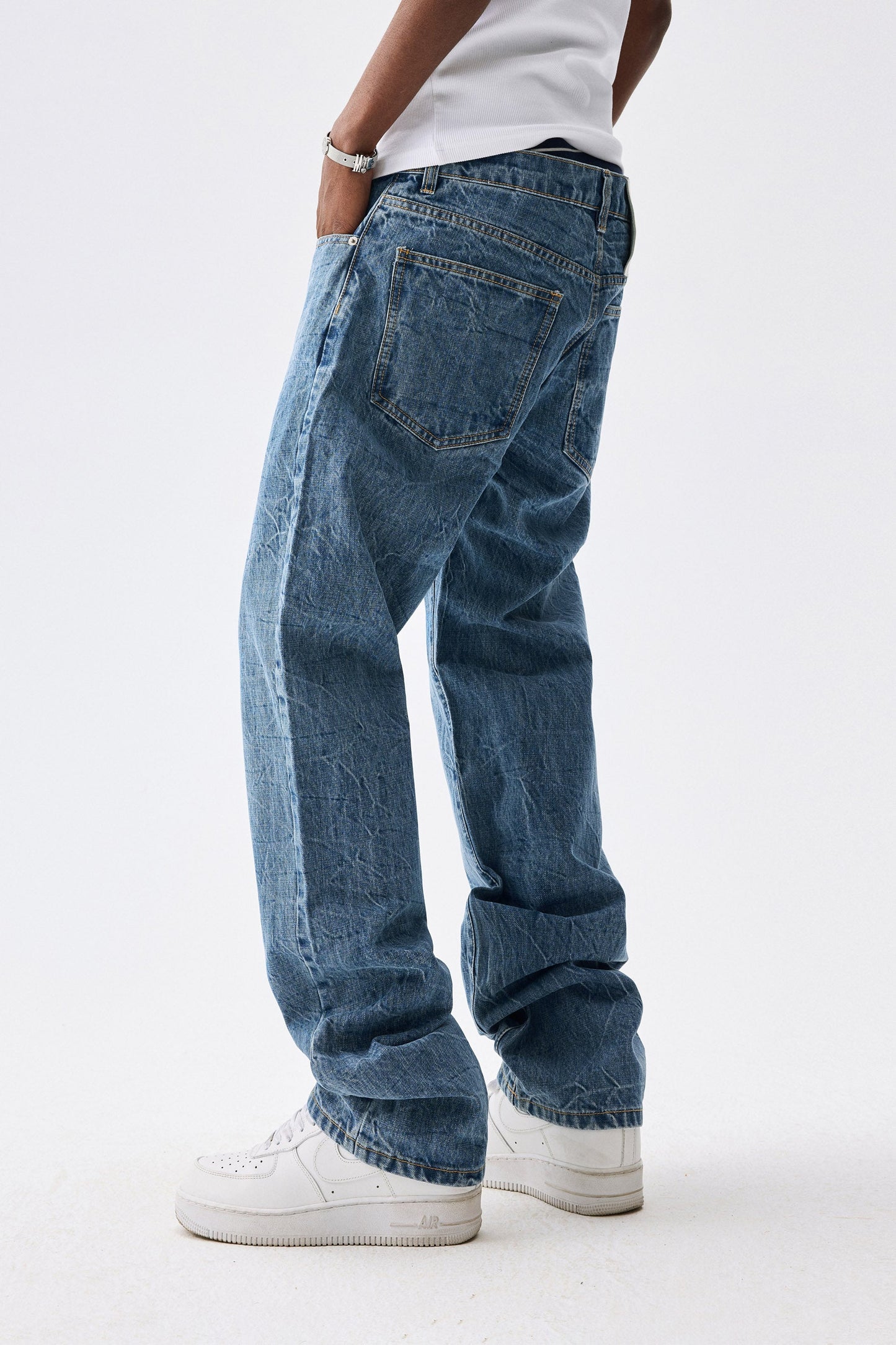 MEDM 골판지 청바지