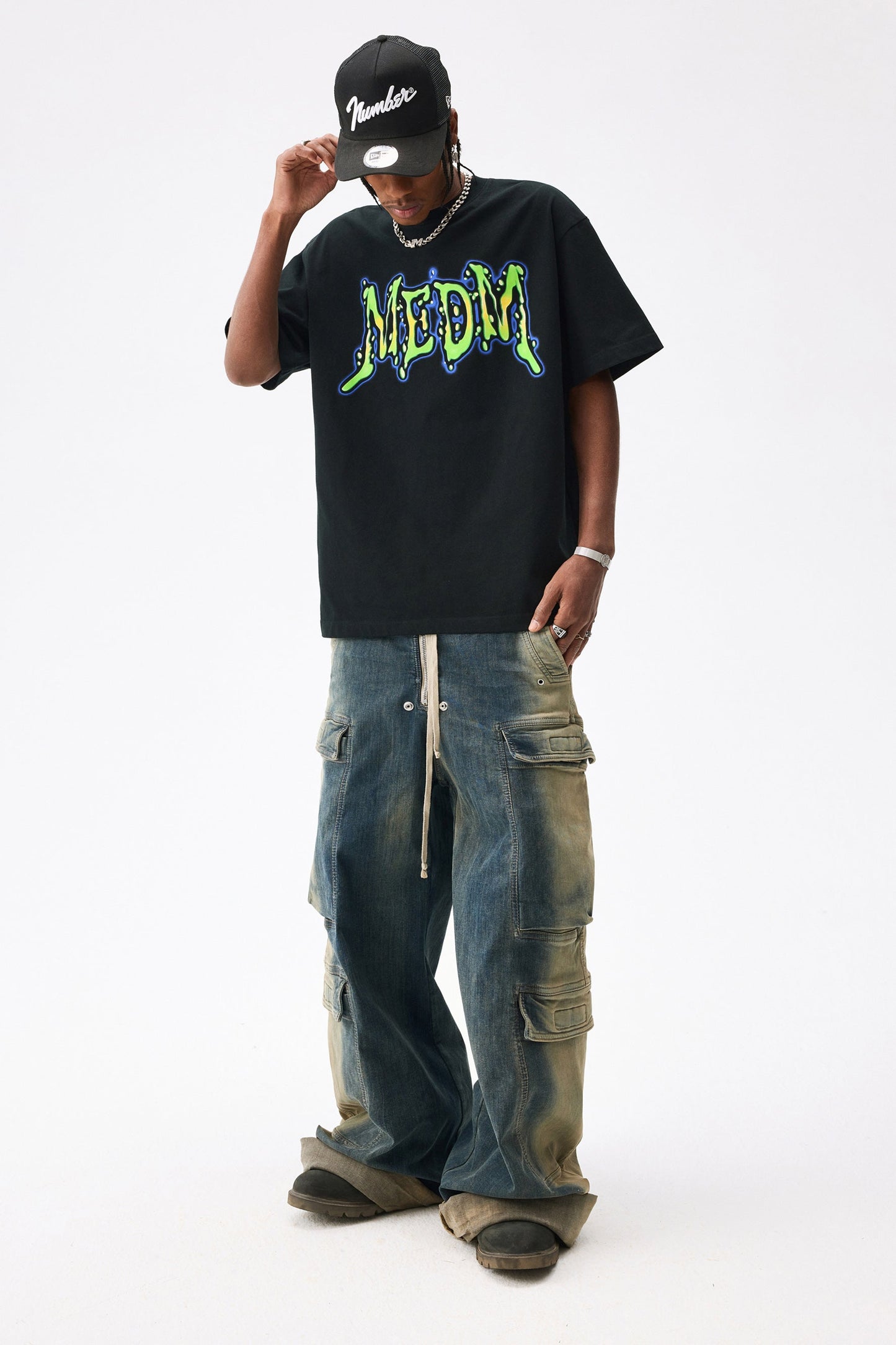 MEDM WATER DROP 로고 티셔츠