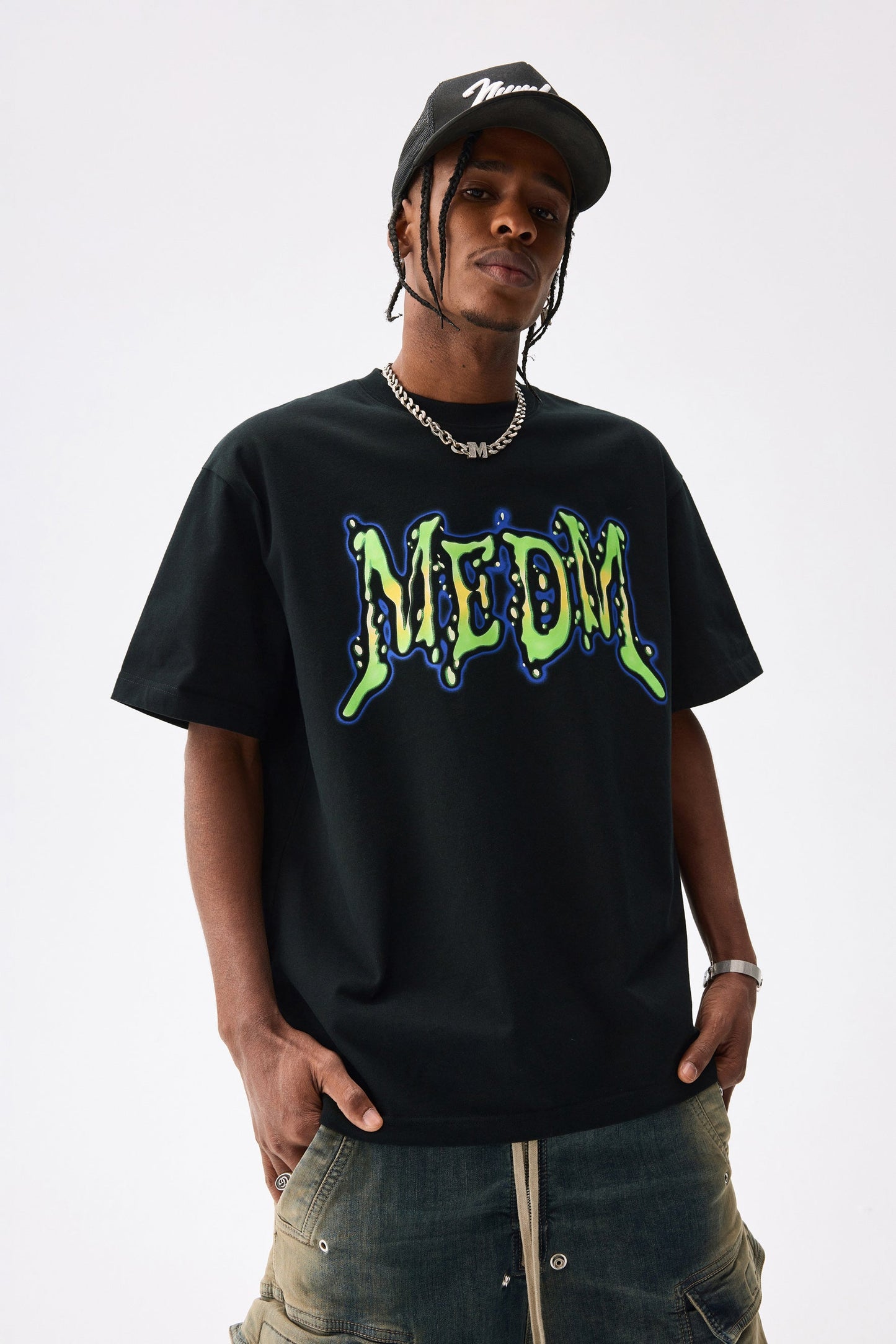 MEDM WATER DROP 로고 티셔츠