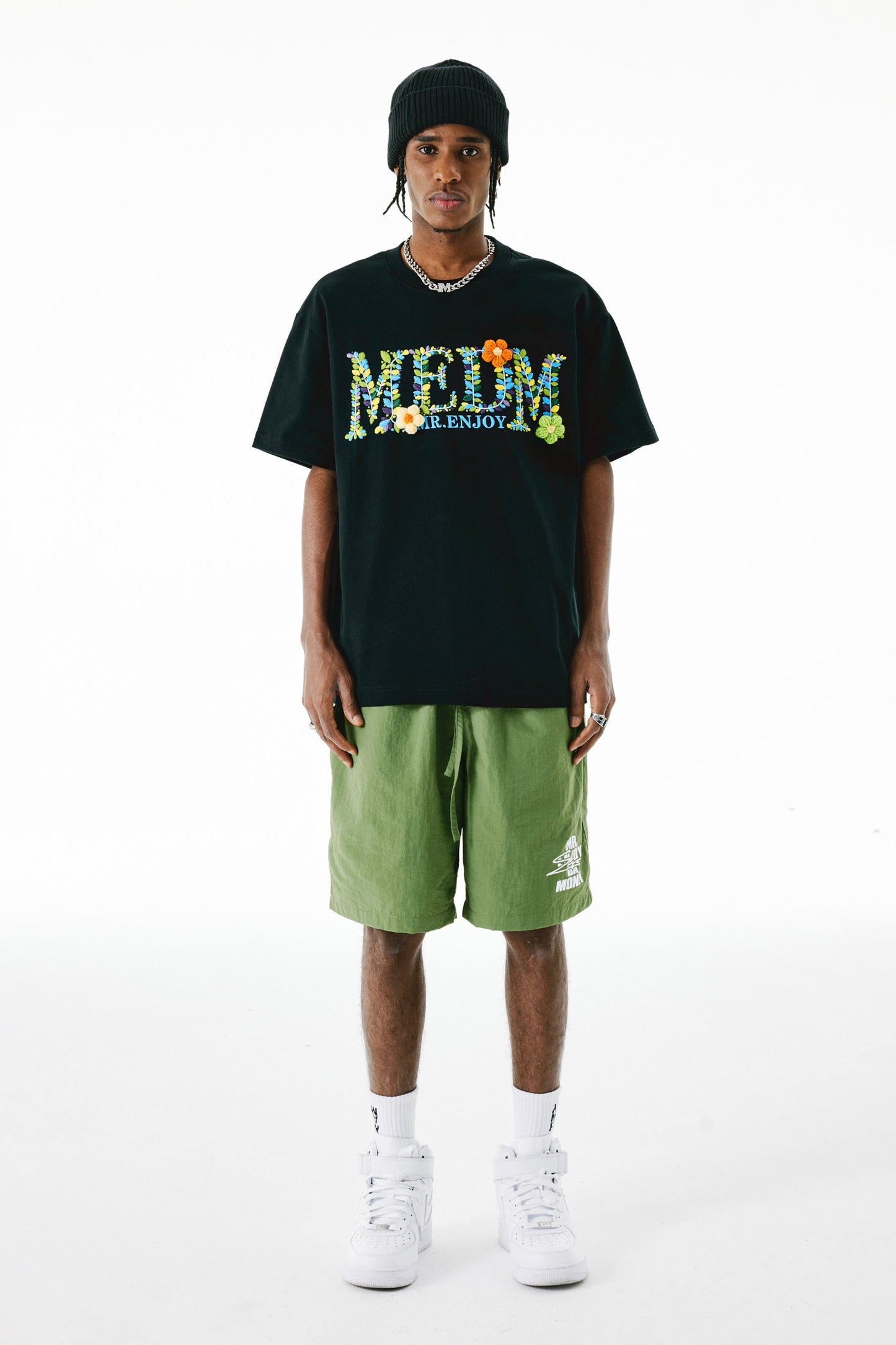 MEDM 크로셰 플로럴 티셔츠