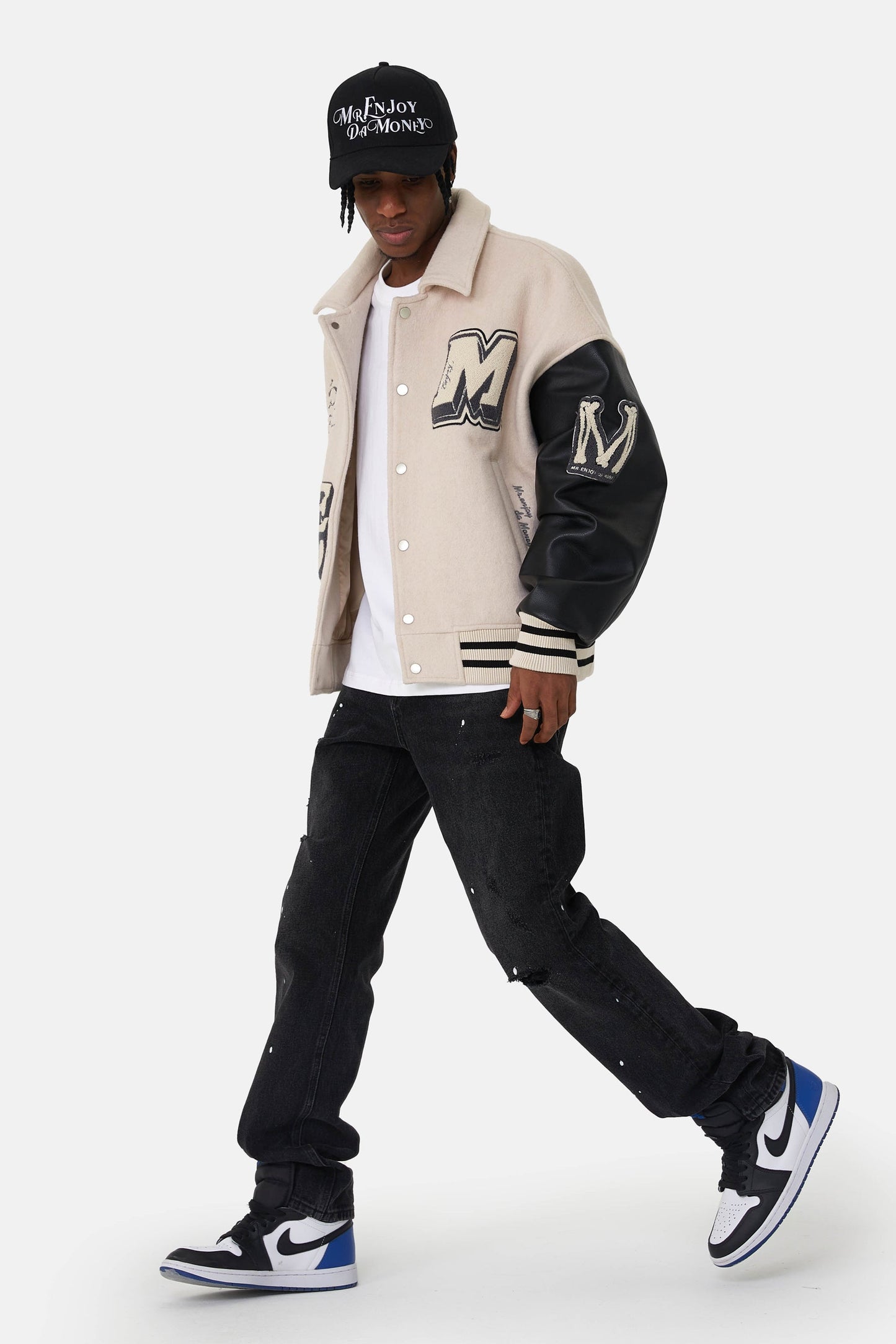 MEDM 자수 베이스볼 재킷