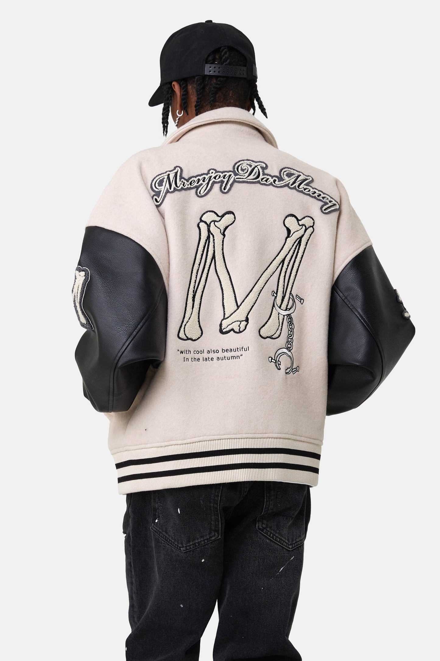 MEDM 자수 베이스볼 재킷