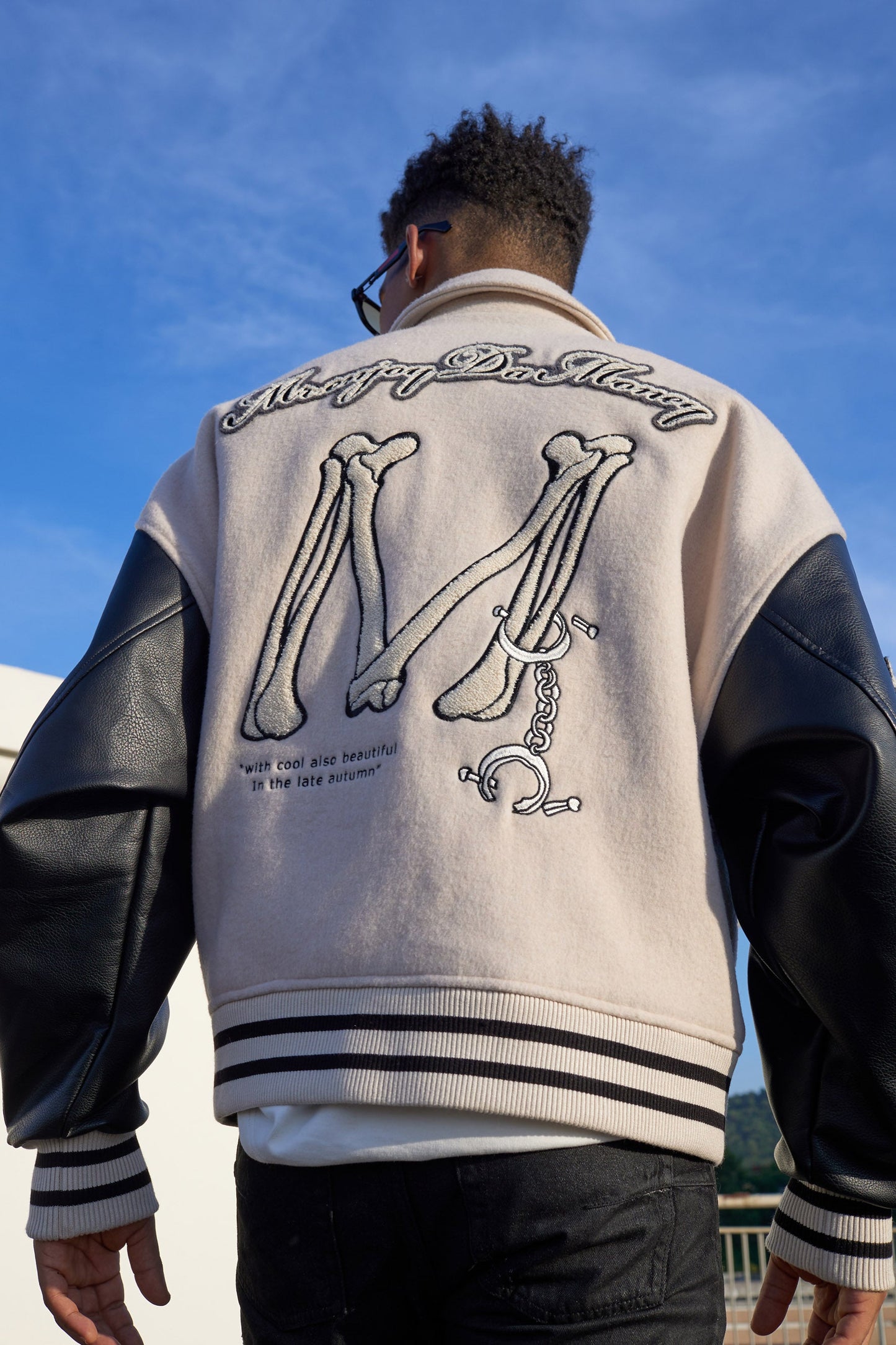MEDM 자수 베이스볼 재킷