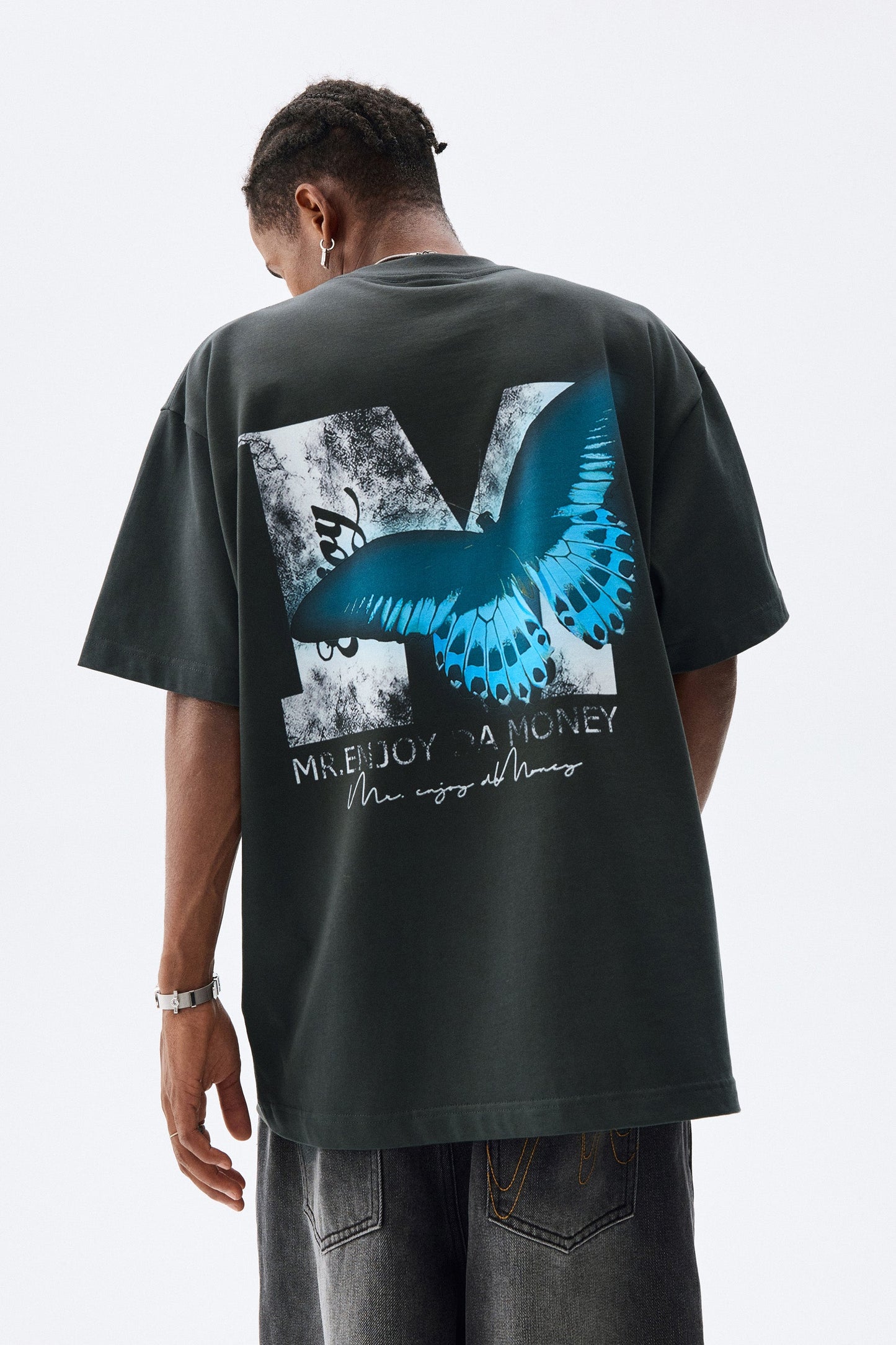 MEDM 버터플라이 워시드 티셔츠