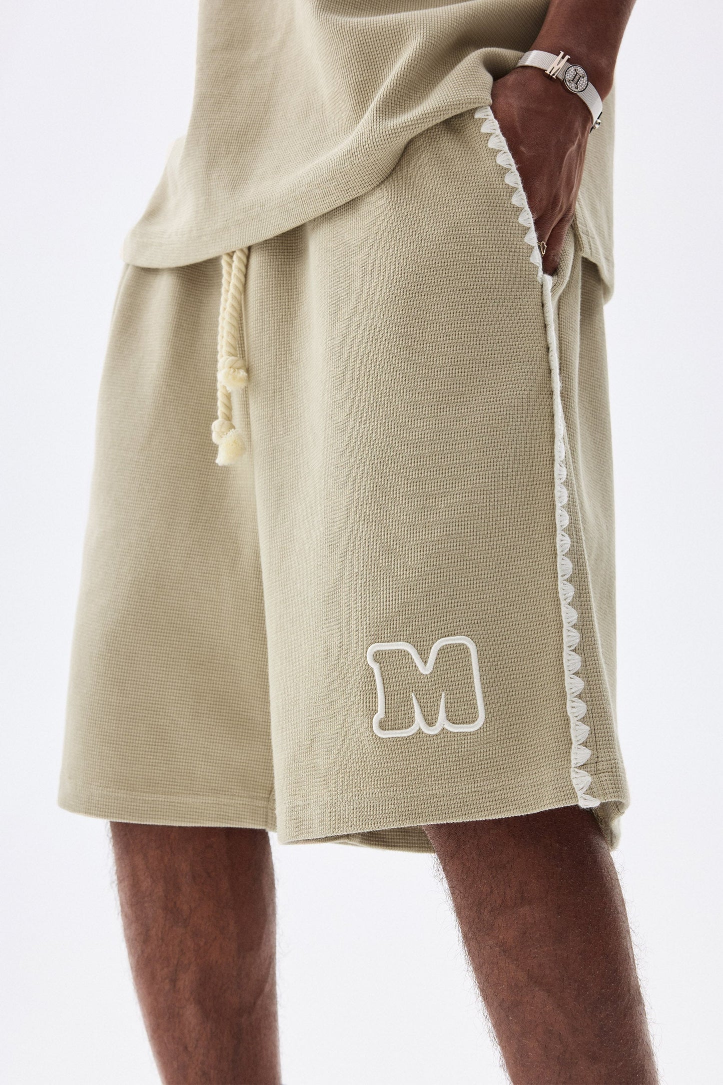 MEDM 와플 드로스트링 쇼츠